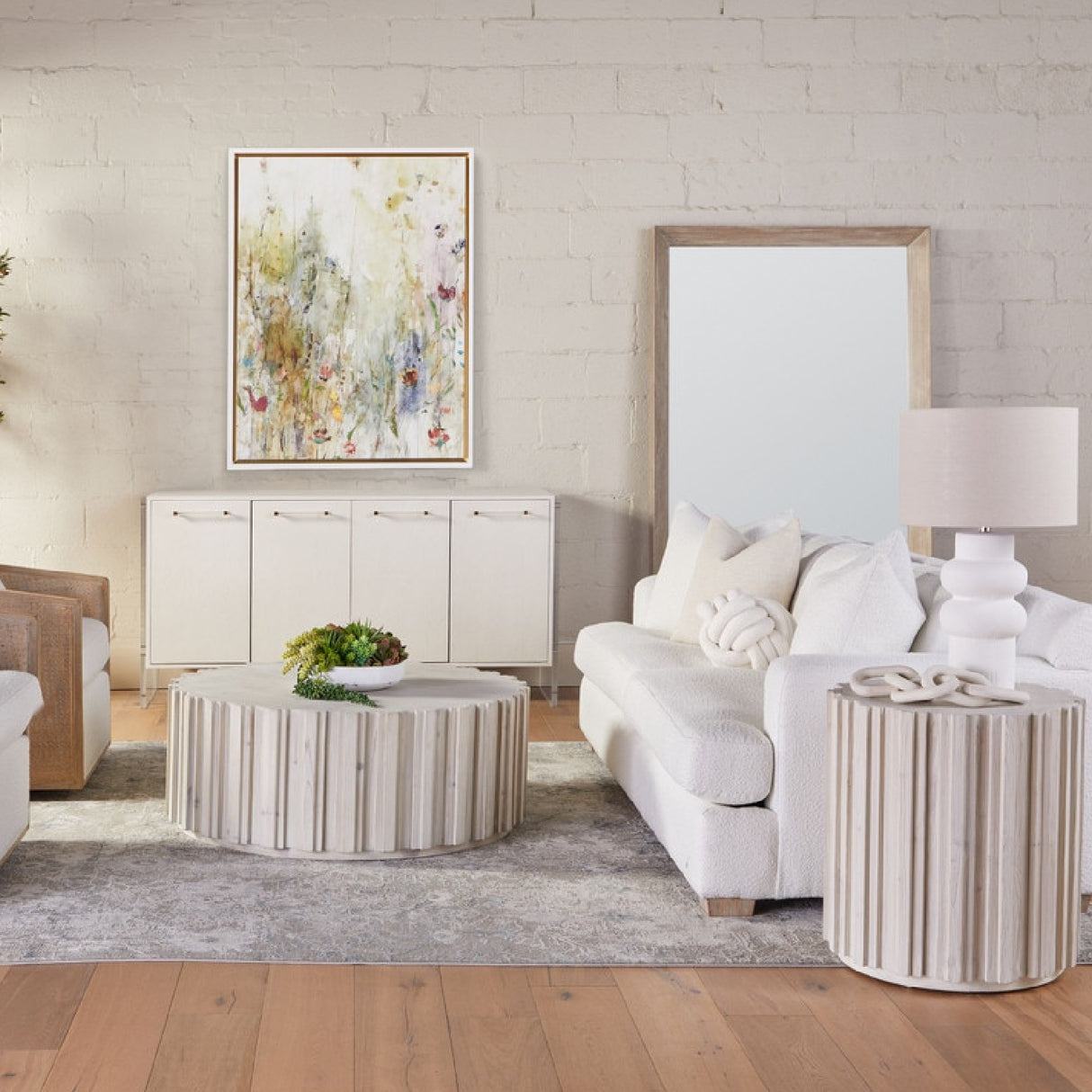 Whitewashed Pine Coffee Table | Oroa.com