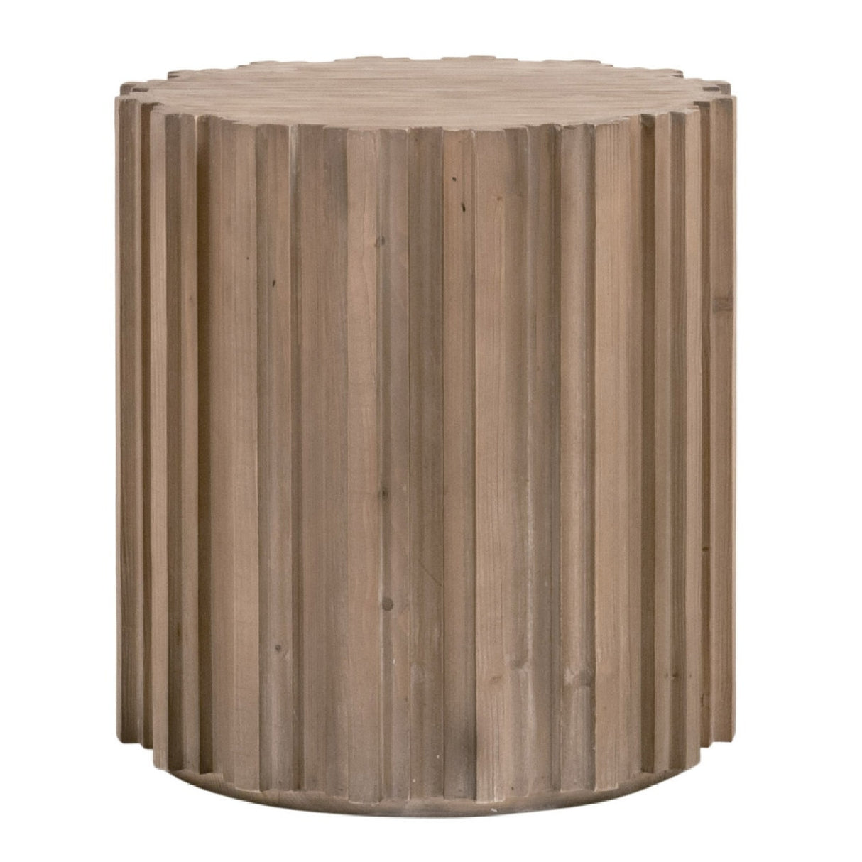 Fluted Pine End Table | Living Essentials Roma – alternate view 11