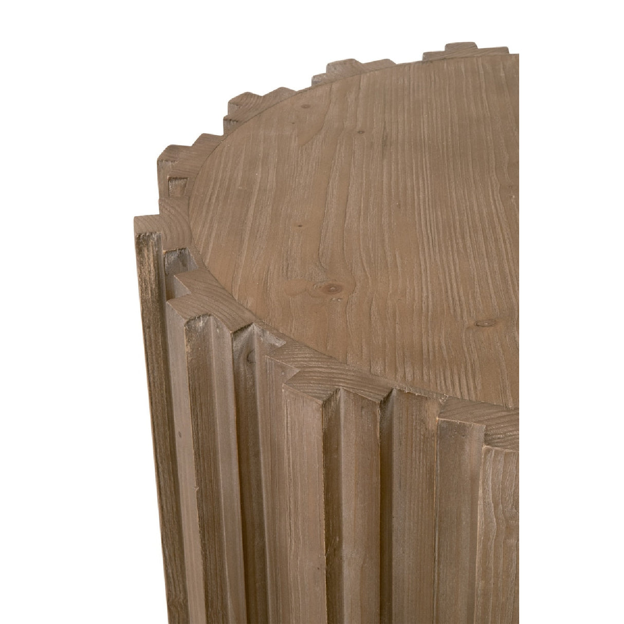 Fluted Pine End Table | Living Essentials Roma – alternate view 12