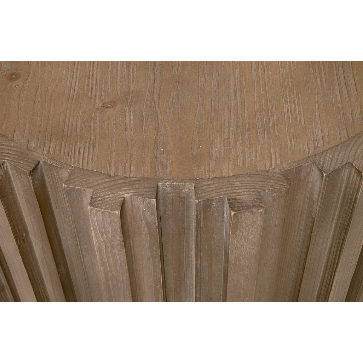 Fluted Pine End Table | Living Essentials Roma – alternate view 14