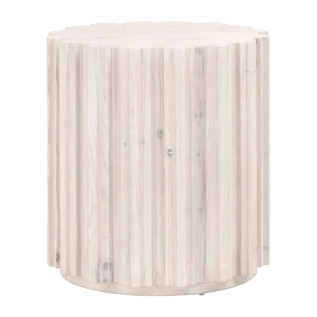Fluted Pine End Table | Oroa.com