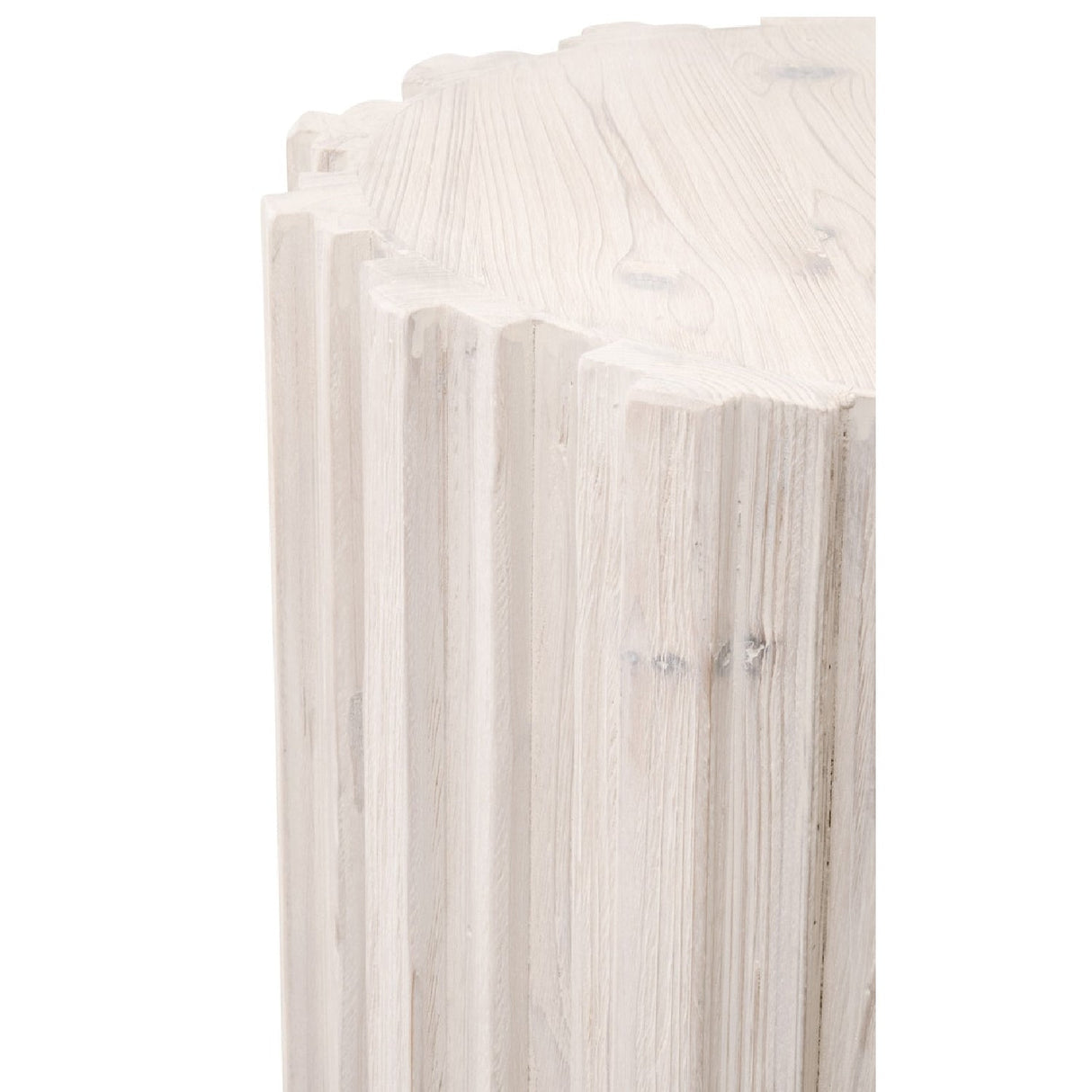Fluted Pine End Table | Living Essentials Roma – alternate view 6