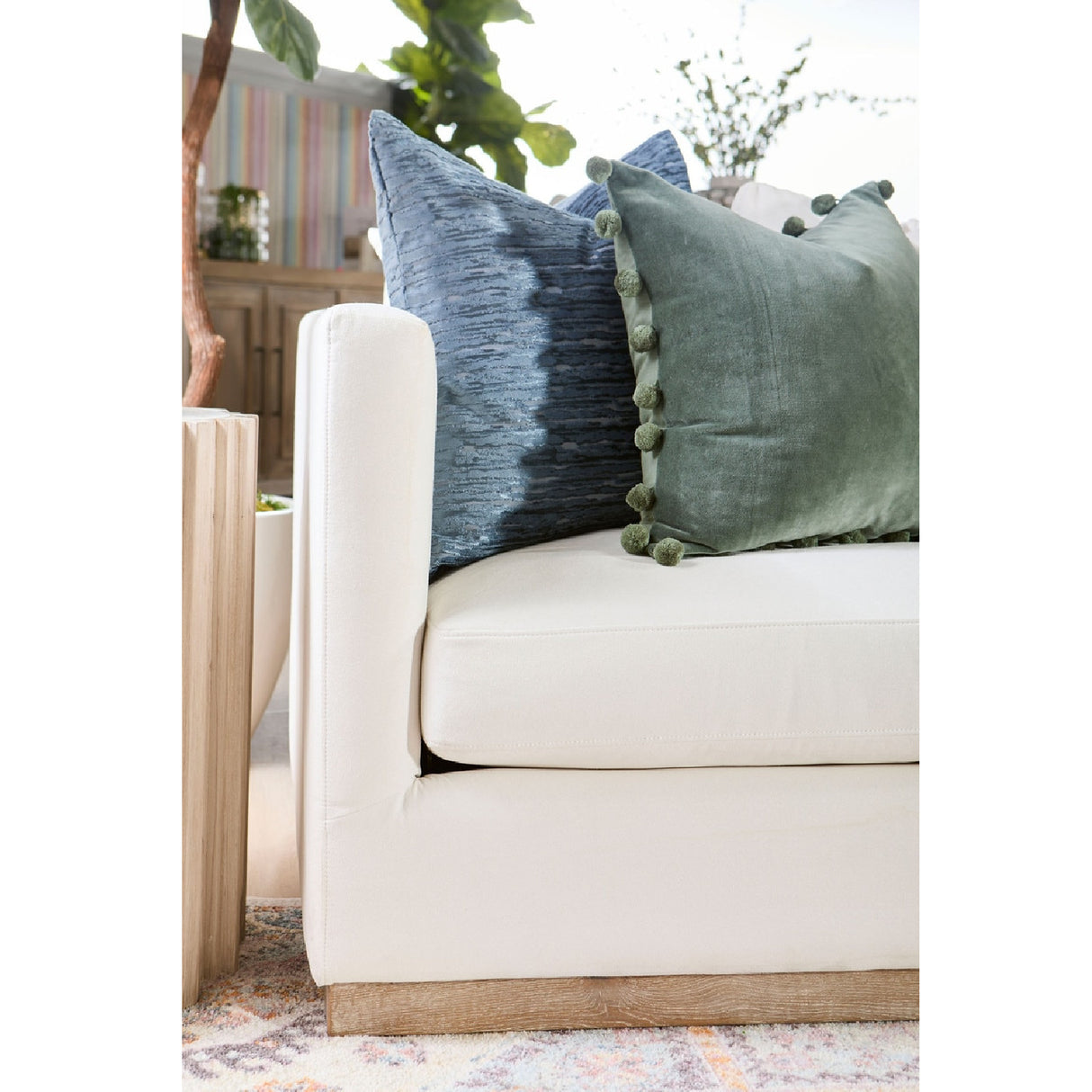 Fluted Pine End Table | Living Essentials Roma – alternate view 7