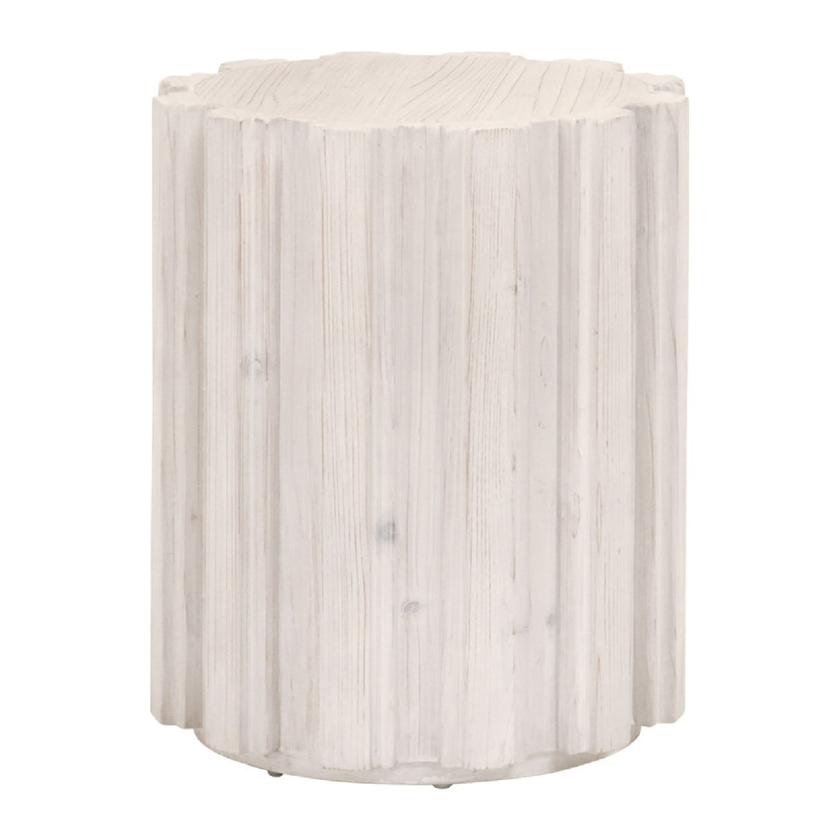 Fluted Pine Accent Table | Oroa.com