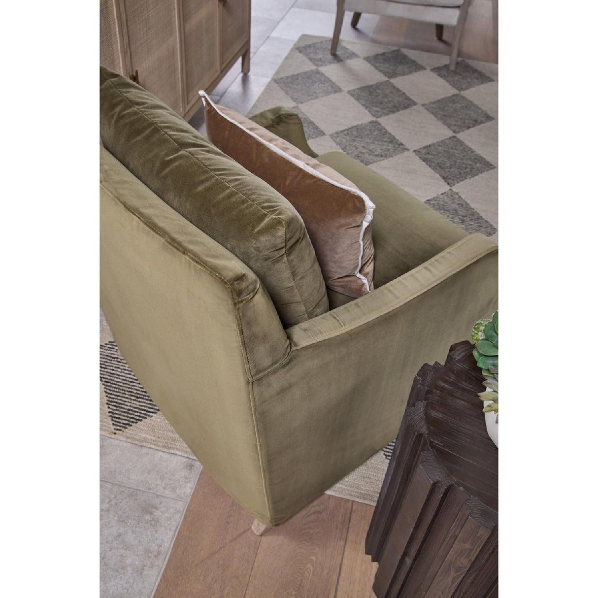 Fluted Pine Accent Table | Living Essentials Roma – alternate view 23