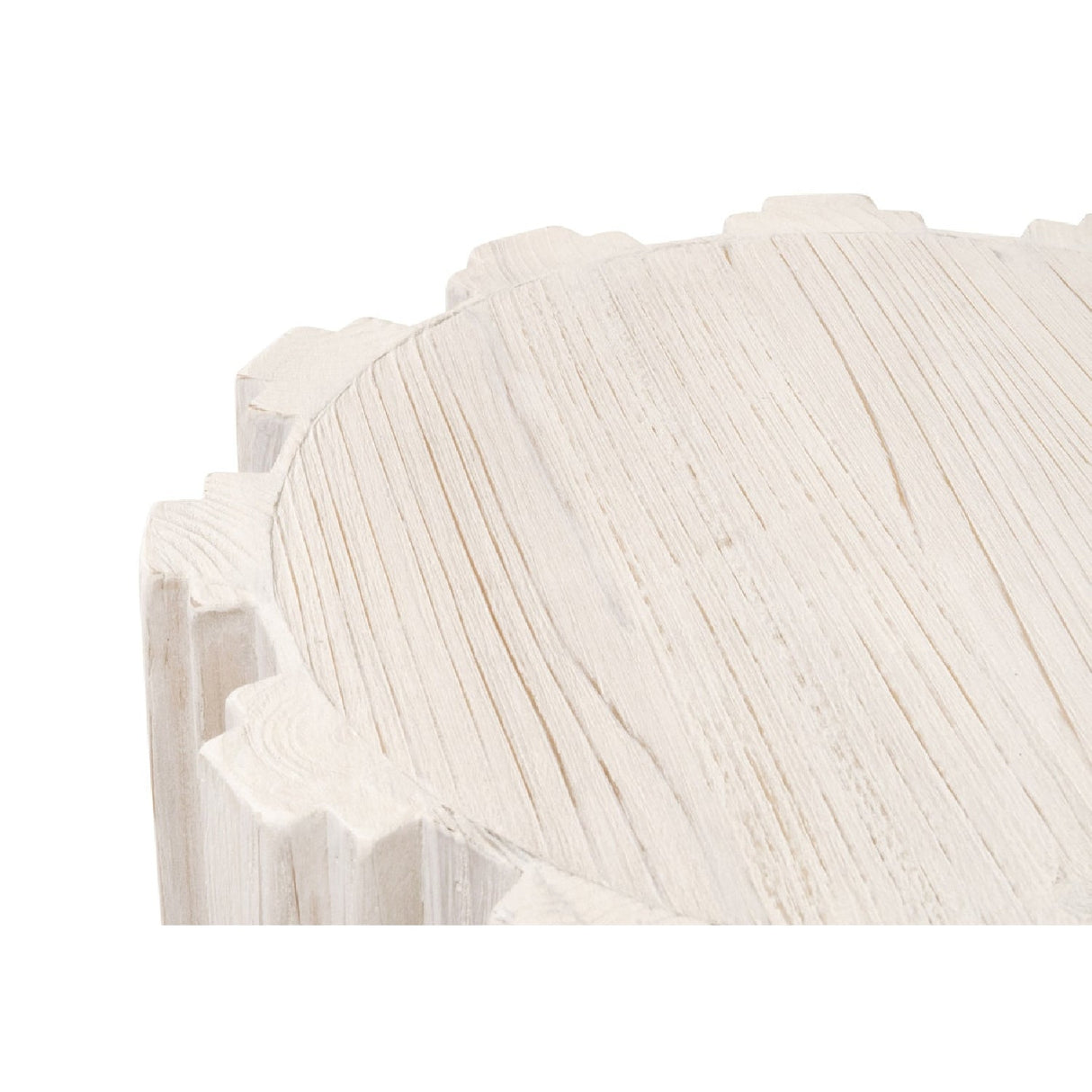 Fluted Pine Accent Table | Living Essentials Roma – alternate view 5