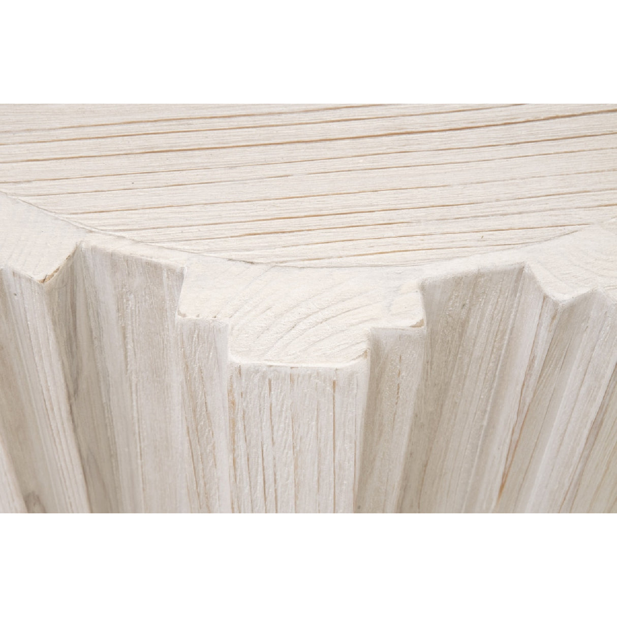 Fluted Pine Accent Table | Oroa.com