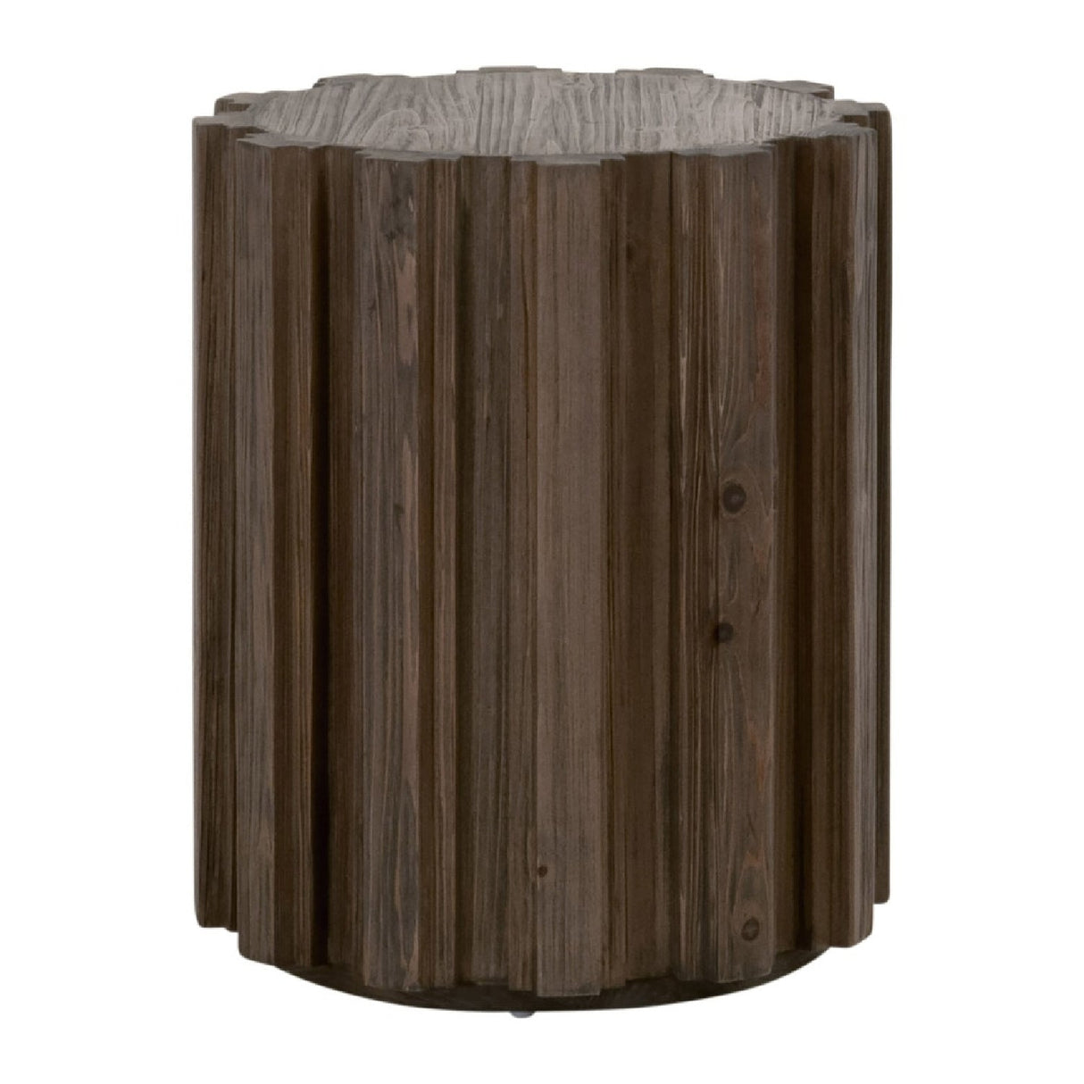 Fluted Pine Accent Table | Living Essentials Roma – alternate view 13