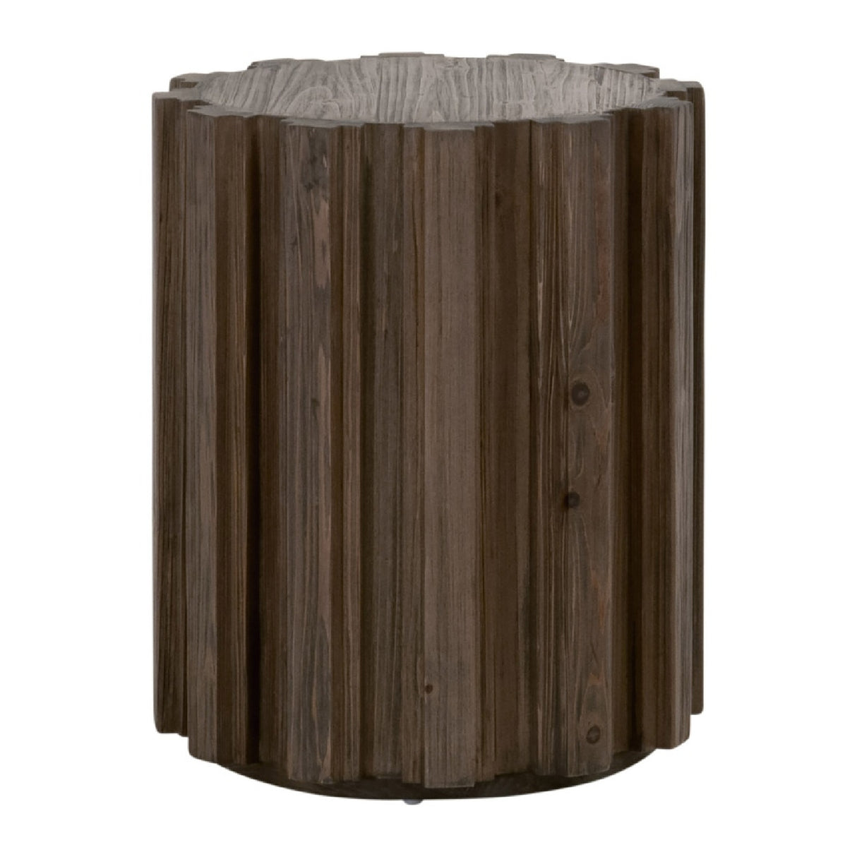 Fluted Pine Accent Table | Oroa.com