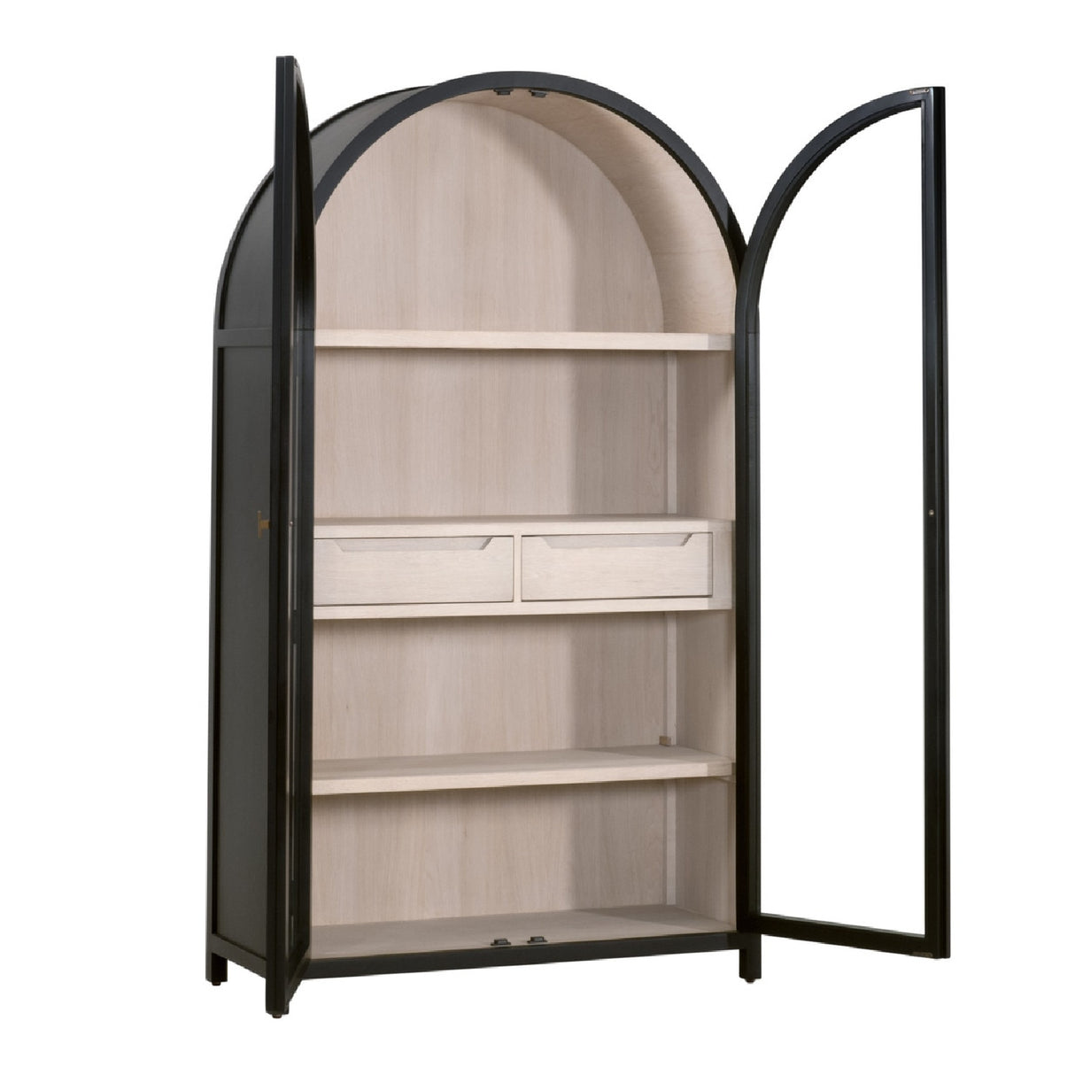 Black Birch Arched Display Cabinet | Oroa.com
