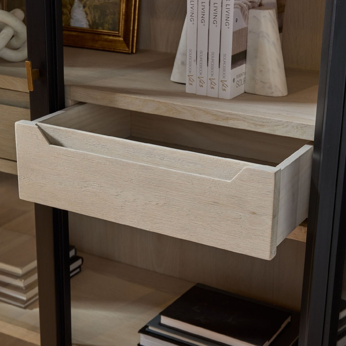Black Birch Arched Display Cabinet | Oroa.com