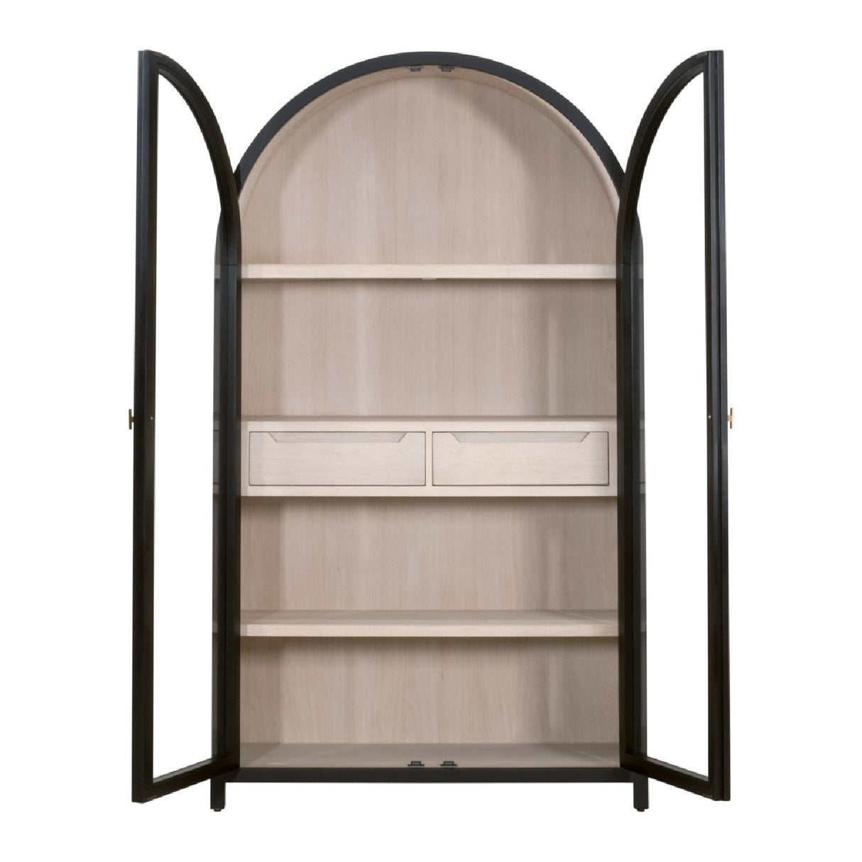 Black Birch Arched Display Cabinet | Oroa.com