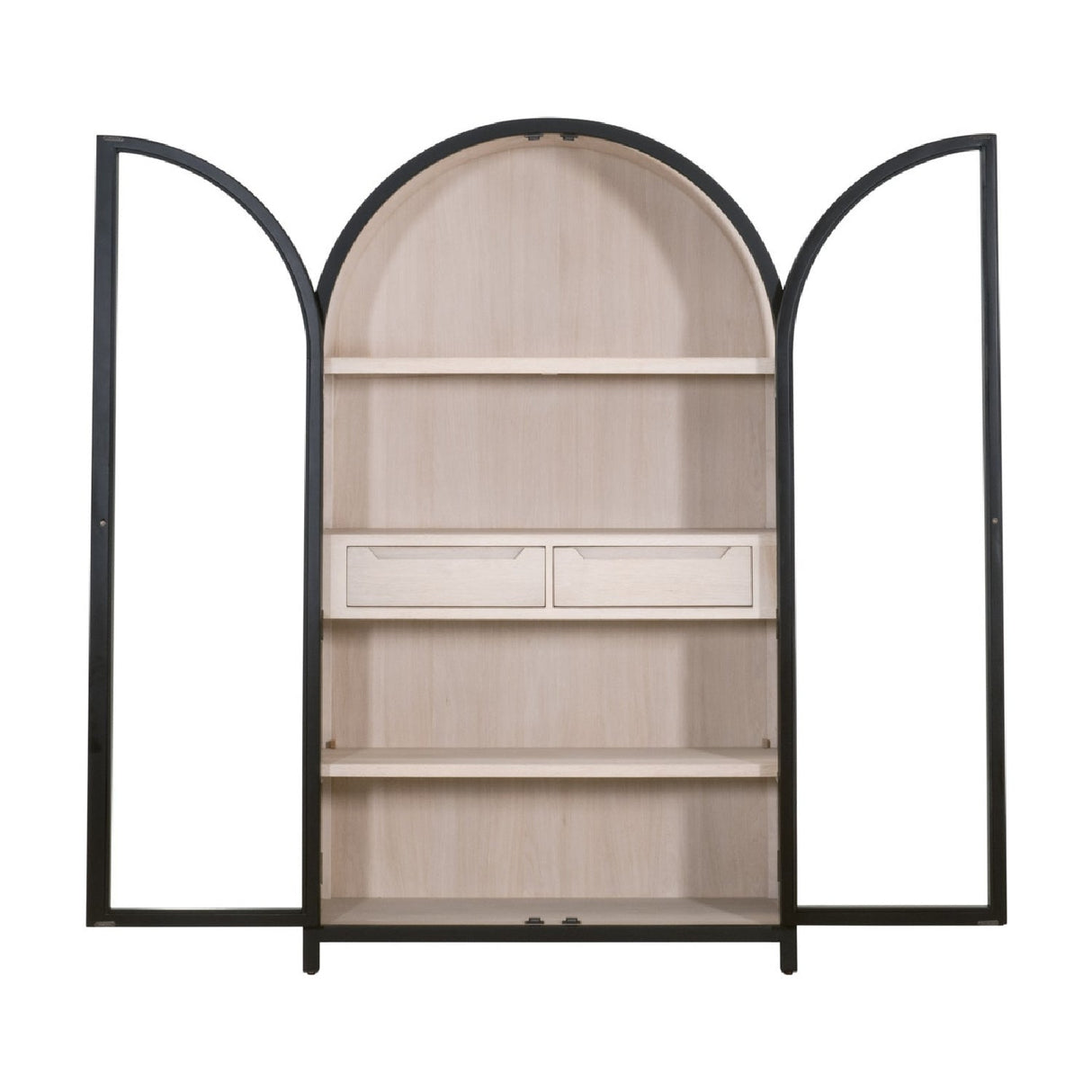 Black Birch Arched Display Cabinet | Living Essentials Toulouse – alternate view 6