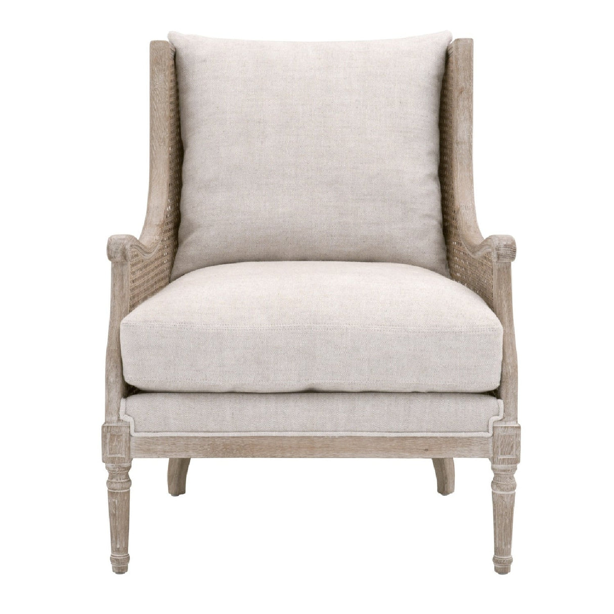 Natural Birch Wood Lounge Chair | Living Essentials Churchill – front view