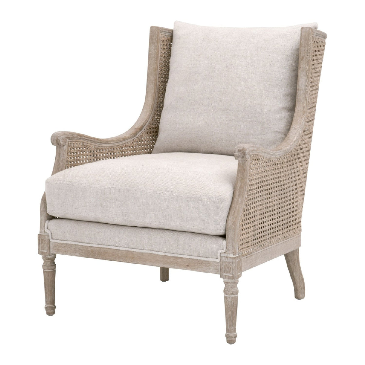 Natural Birch Wood Lounge Chair | Living Essentials Churchill – side view