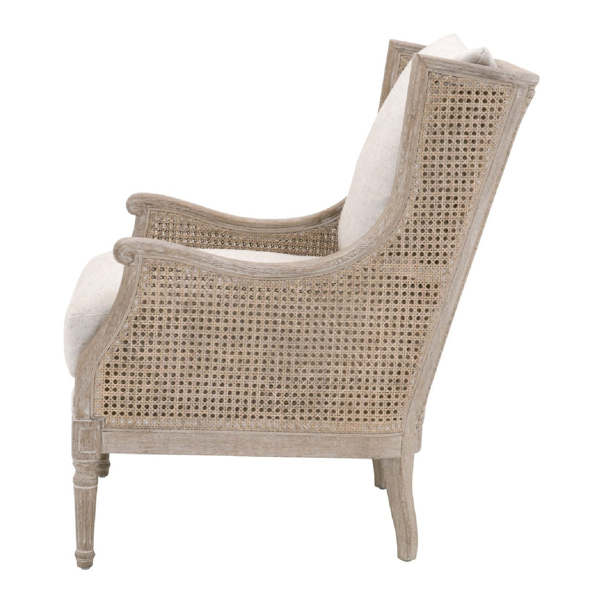 Natural Birch Wood Lounge Chair | Living Essentials Churchill – rear view