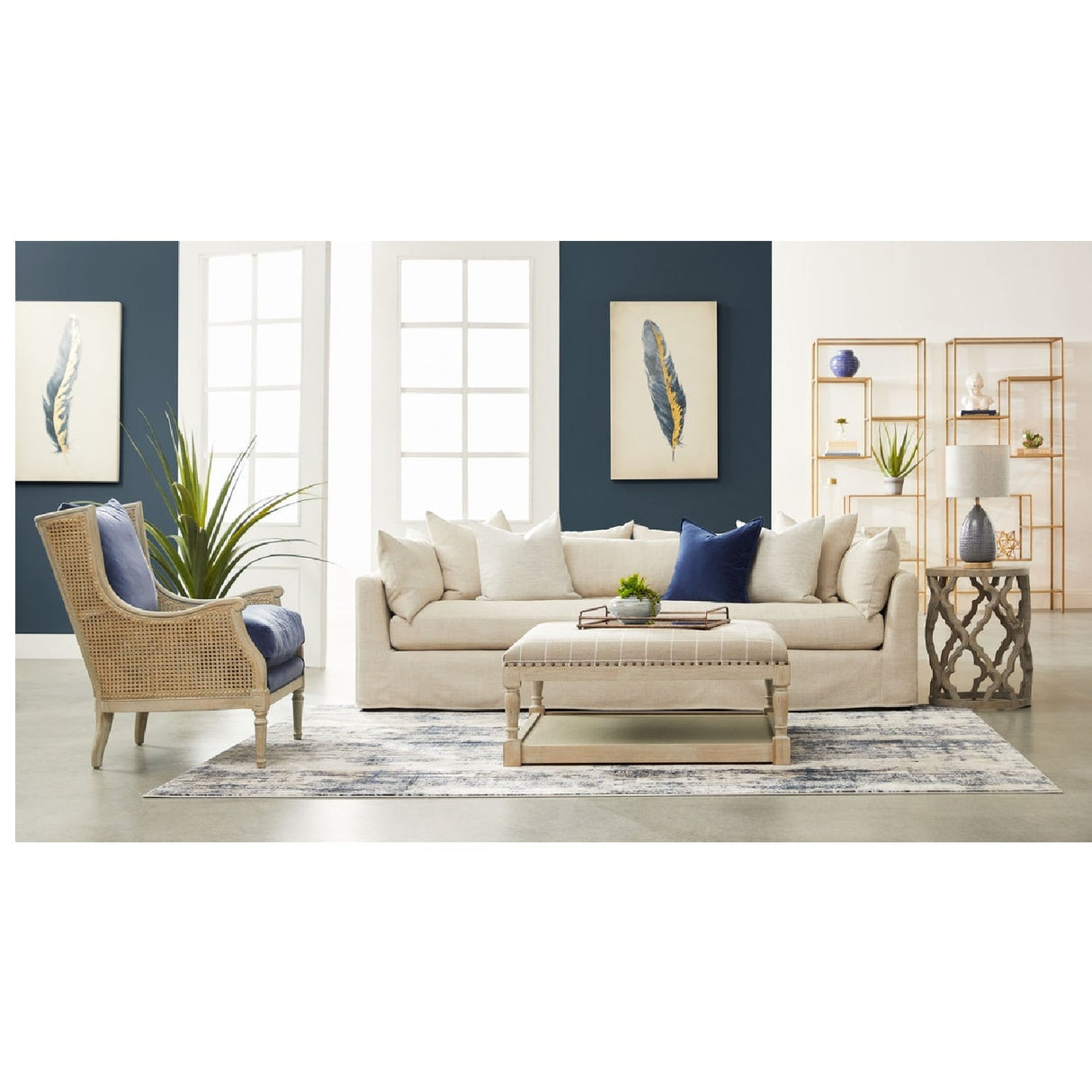 Natural Birch Wood Lounge Chair | Living Essentials Churchill – alternate view 17