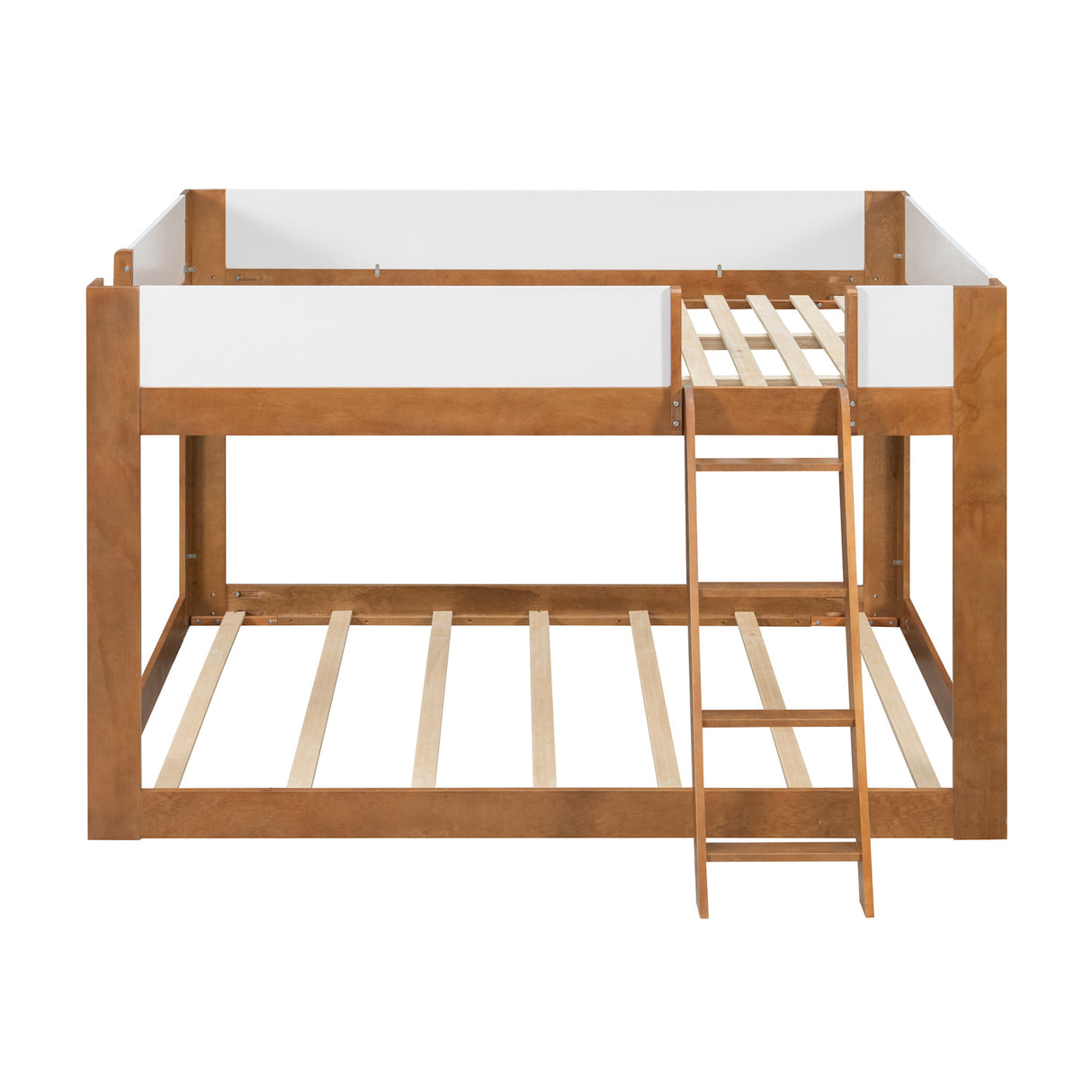 Queen Size Wooden Convertible Low Bunk Bed | OROA Kids