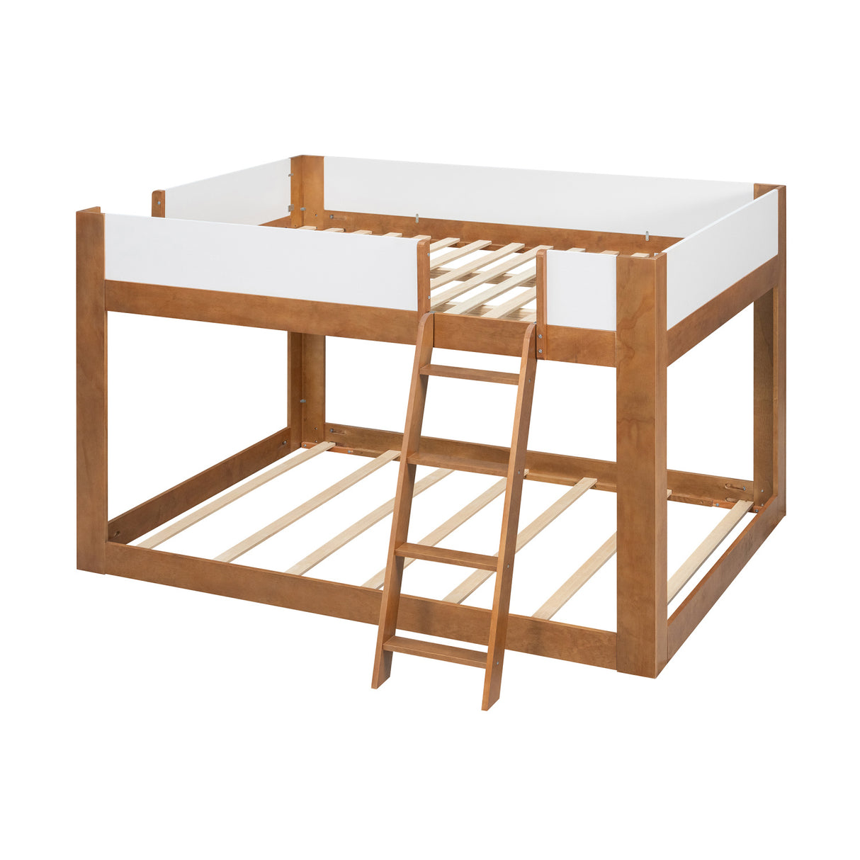 Queen Size Wooden Convertible Low Bunk Bed | OROA Kids