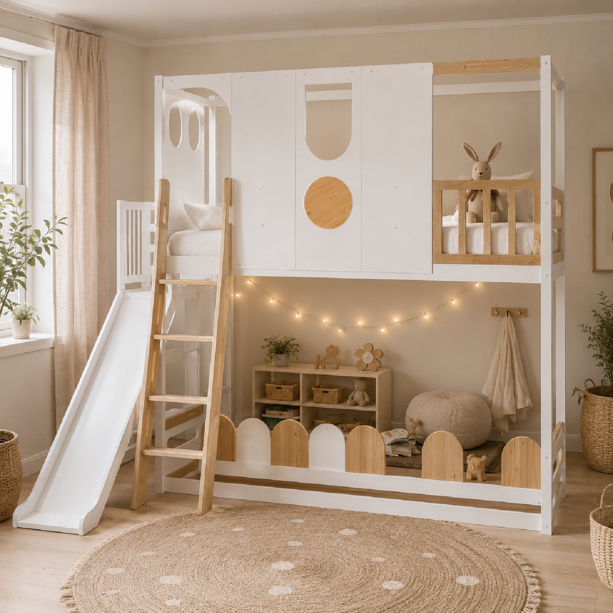 Twin Size Kids Loft Bed Play House Bunk Bed | OROA Kids