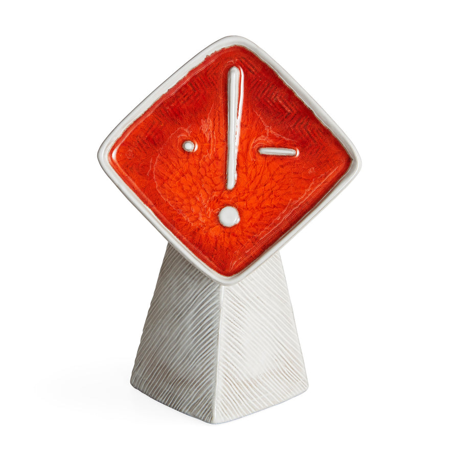 Red Glass Face Vase | Jonathan Adler Les Amis Le Flirt | Oroa.com