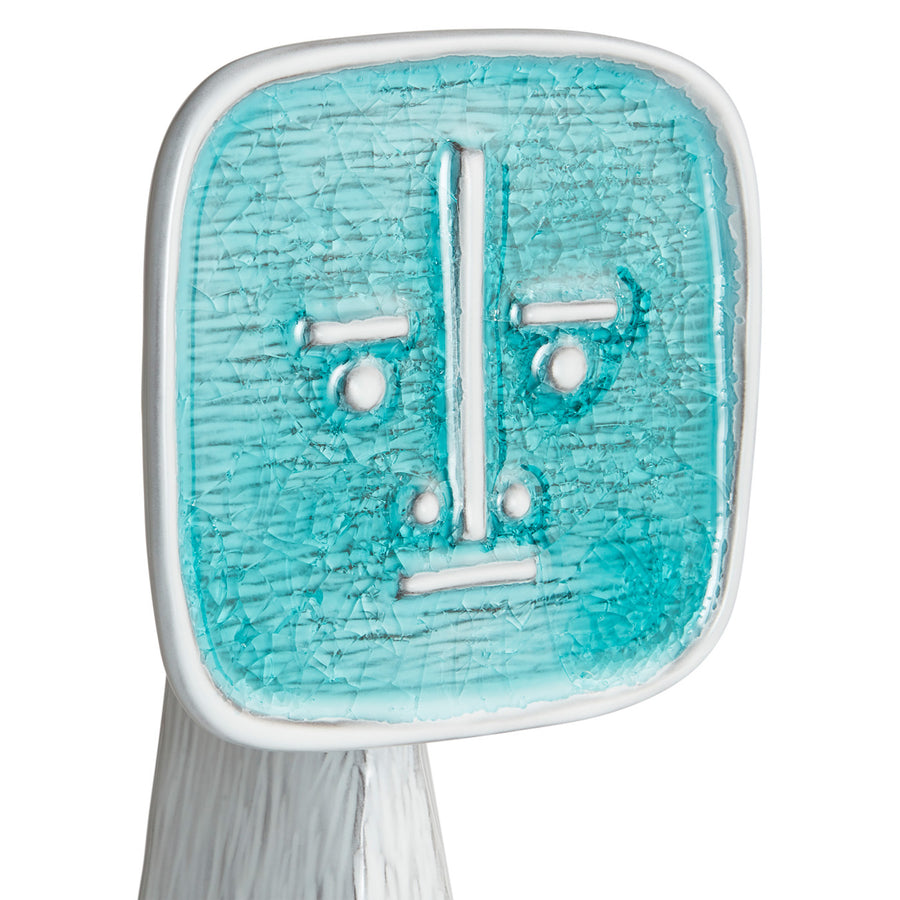 Crackled Glass Face Vase | Jonathan Adler Les Amis Le Furieux | Oroa.com
