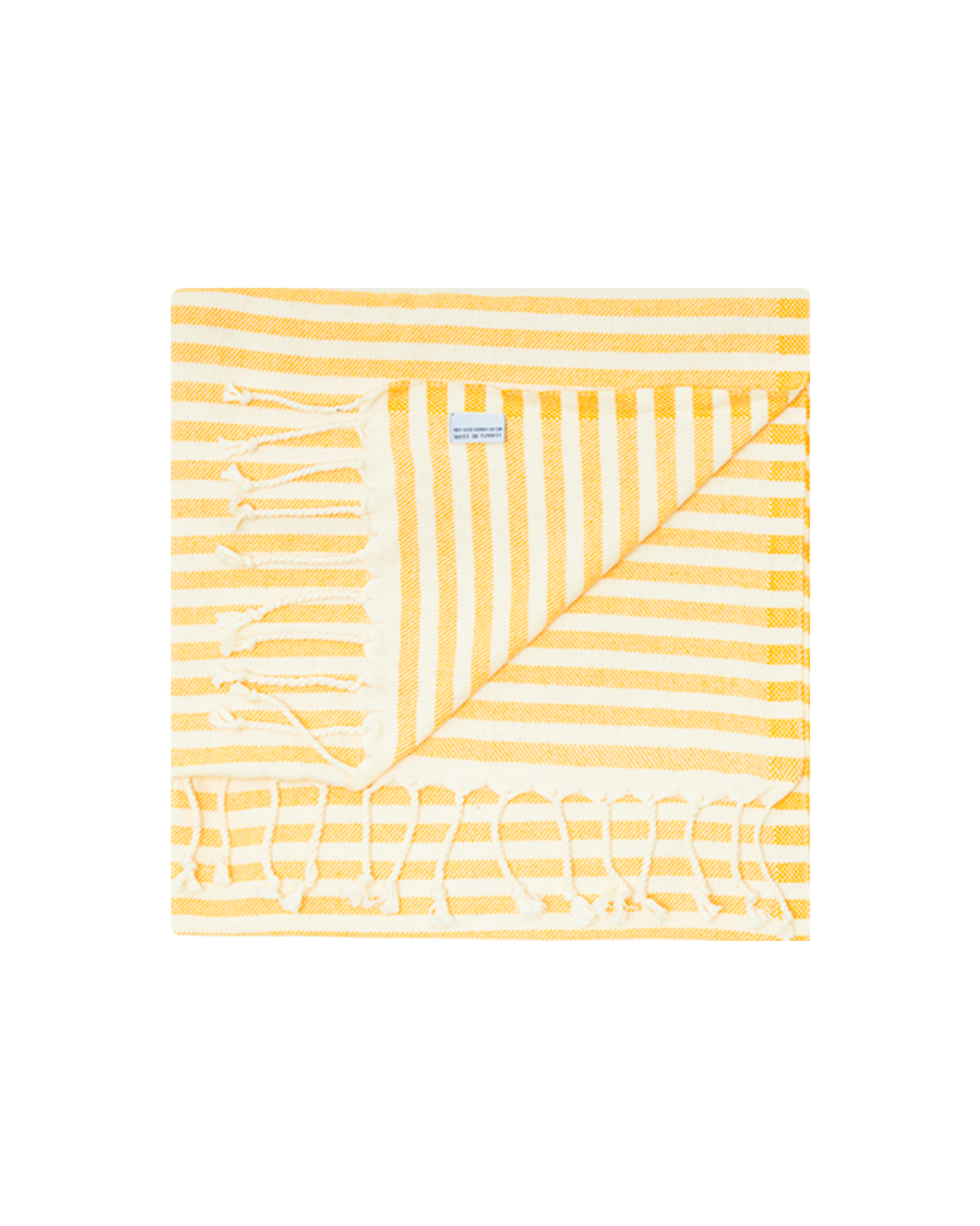 Marbella Yellow Striped Sand Free Beach Towel - OROA
