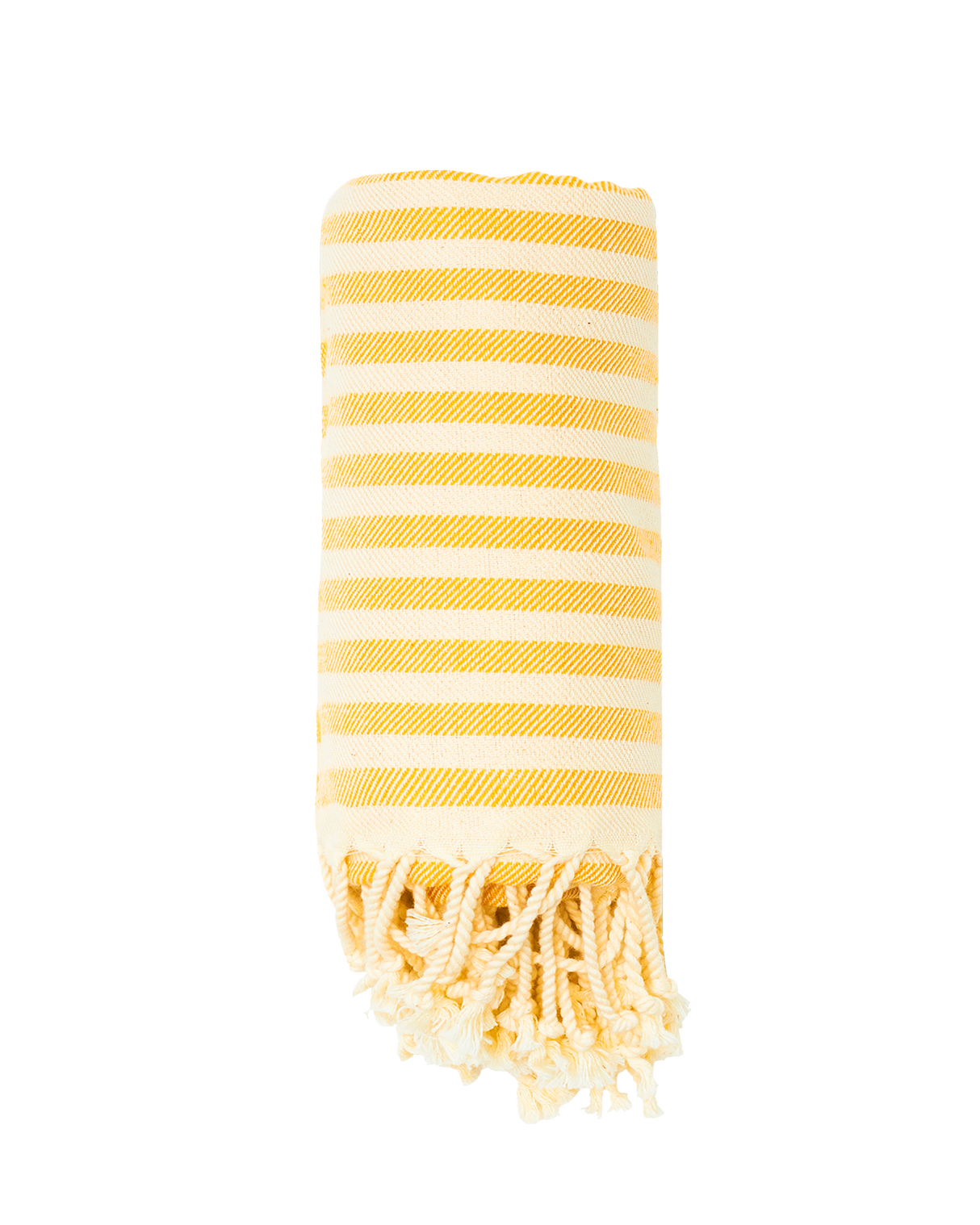 Marbella Yellow Striped Sand Free Beach Towel - OROA