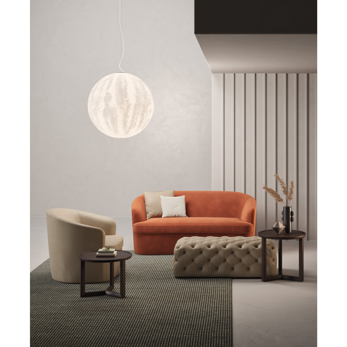 Curved Back Upholstered Sofa | Marac Ginevra