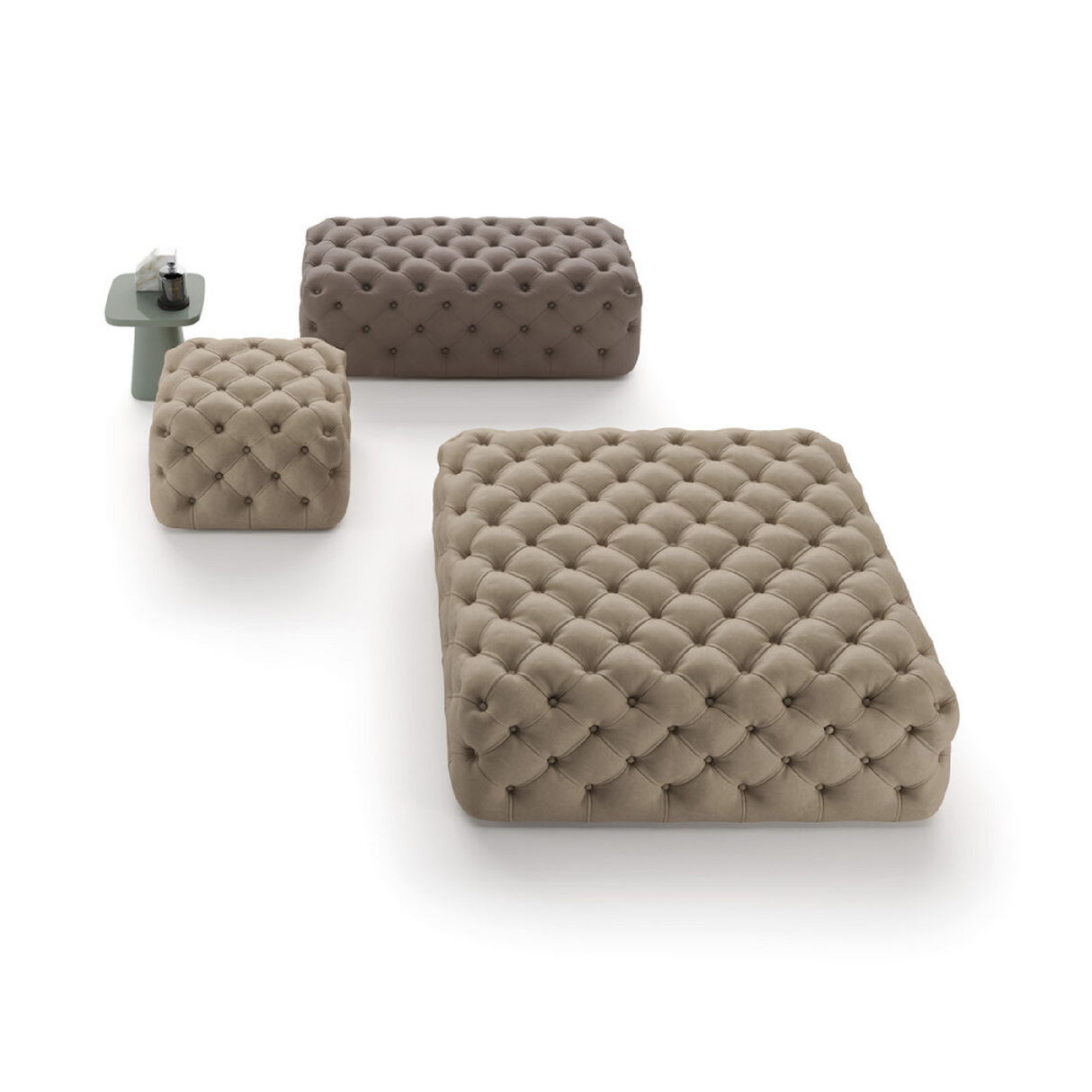 Square Tufted Ottoman | Marac Memory