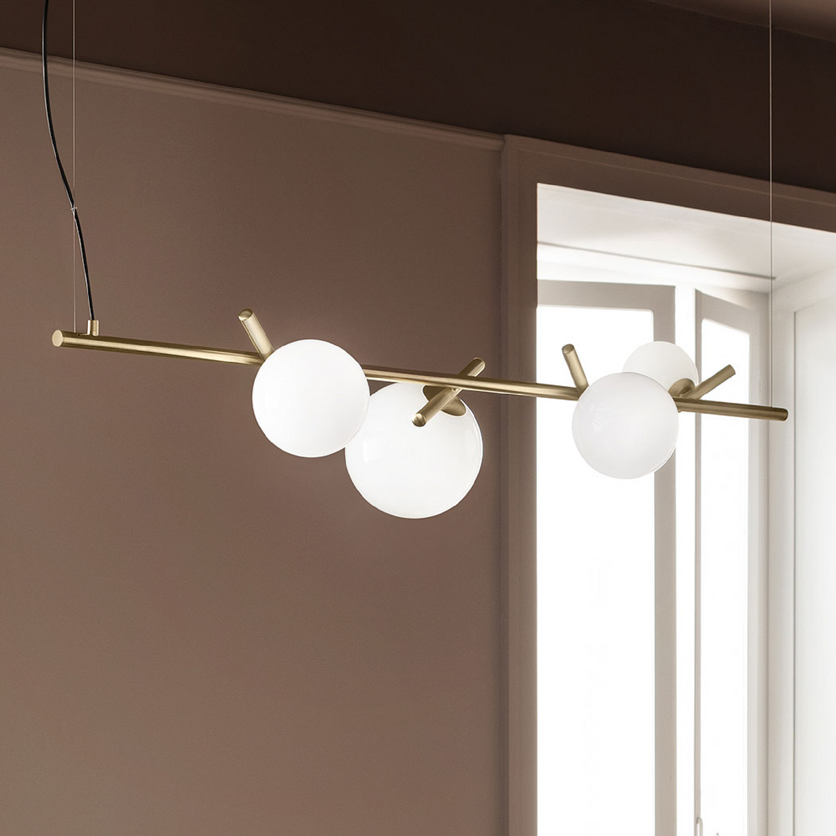6-Glass Orbs Hanging Lamp | Masiero Posy | Oroa.com