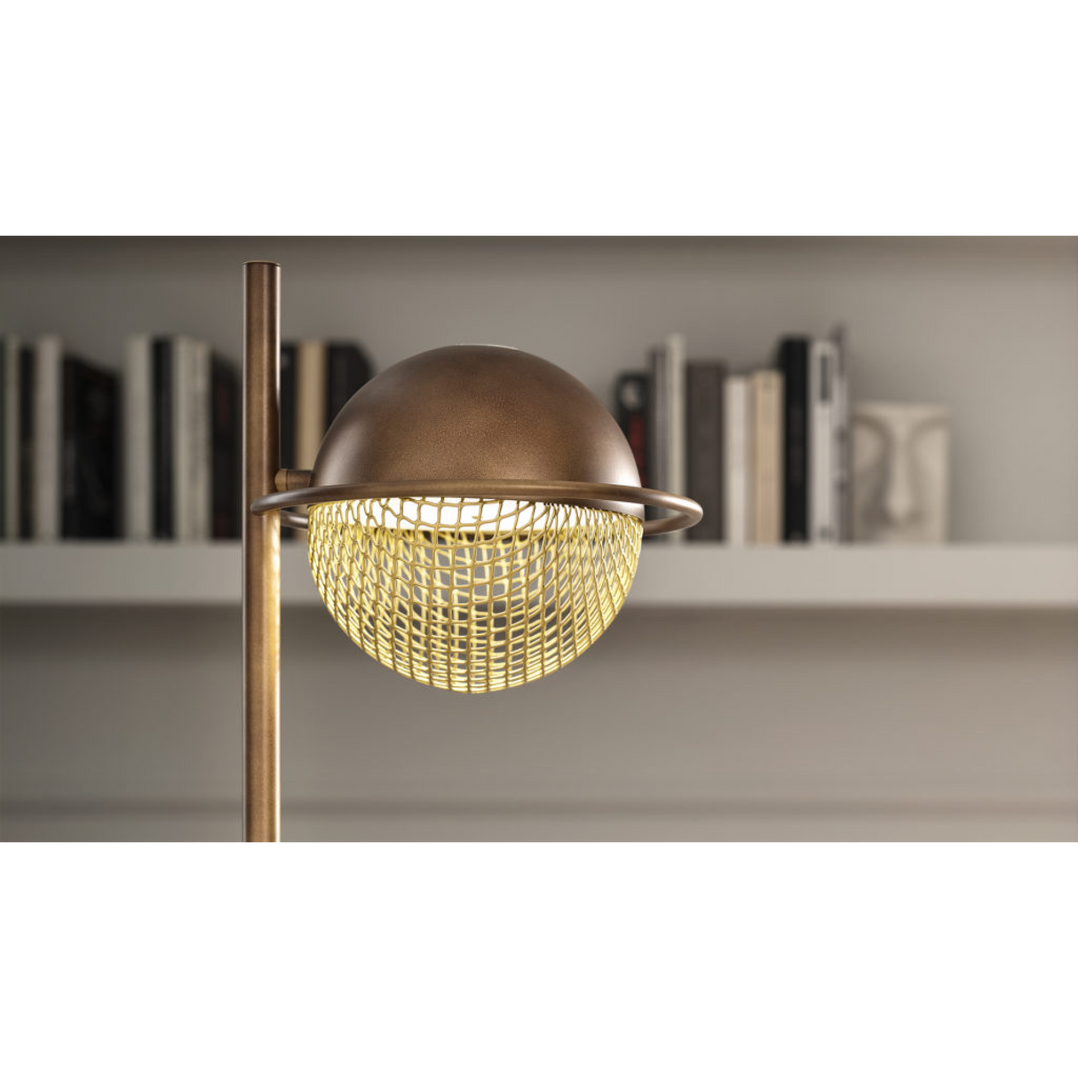 Round Metal Mesh Floor Lamp | Masiero Iglù