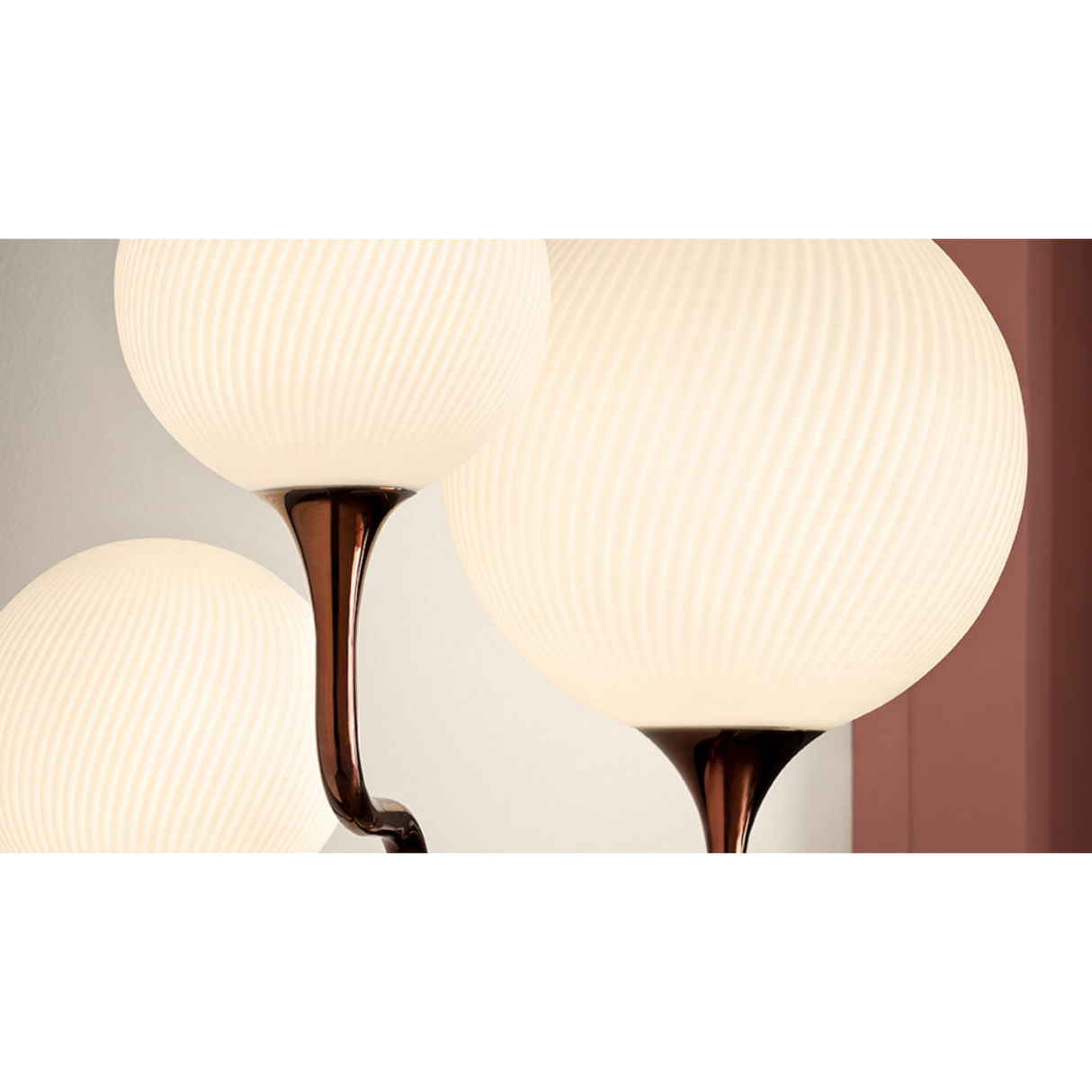 3-Glass Spheres Floor Lamp | Masiero Tee | Oroa.com