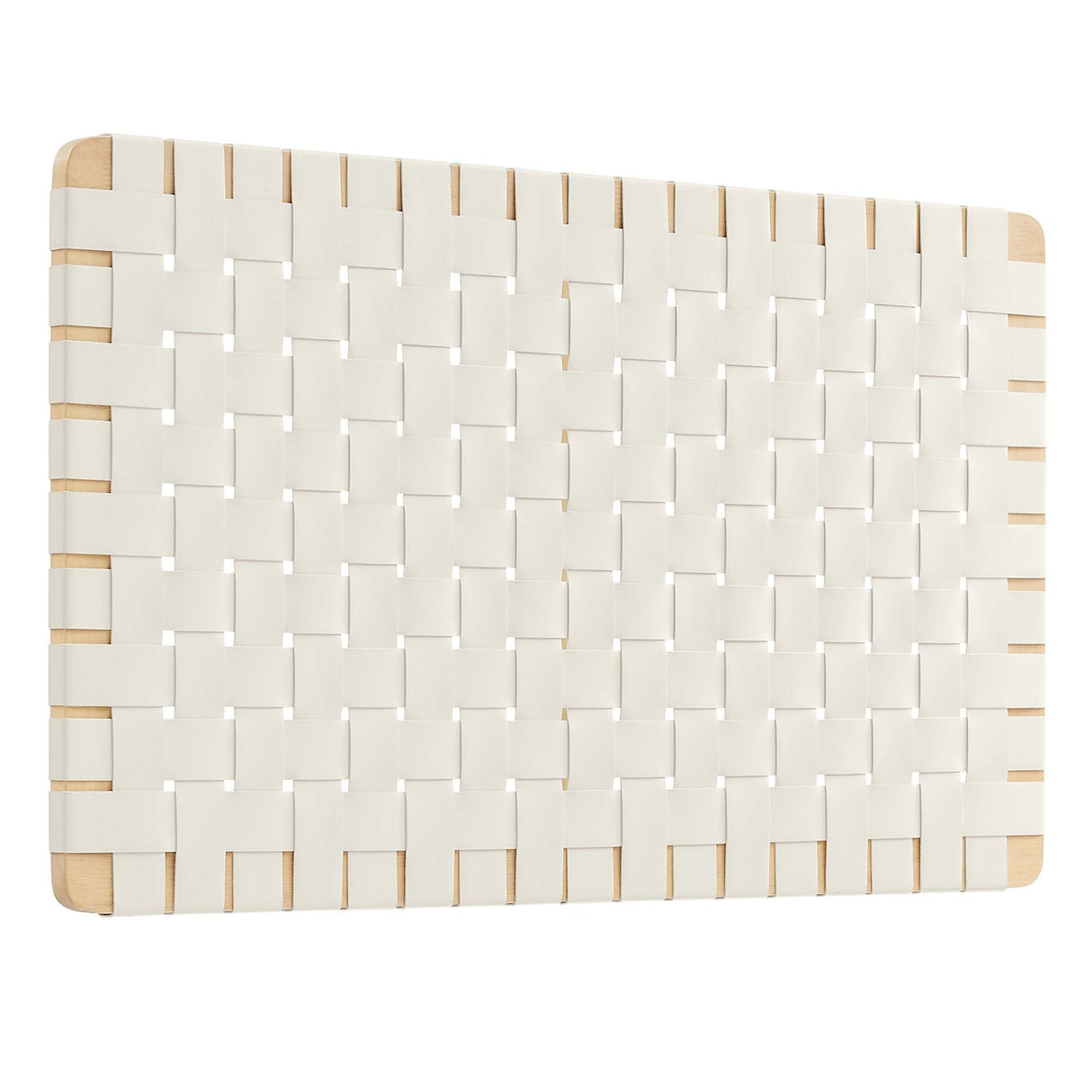 Weave Wall-Mount Vegan Leather Twin Headboard - OROA