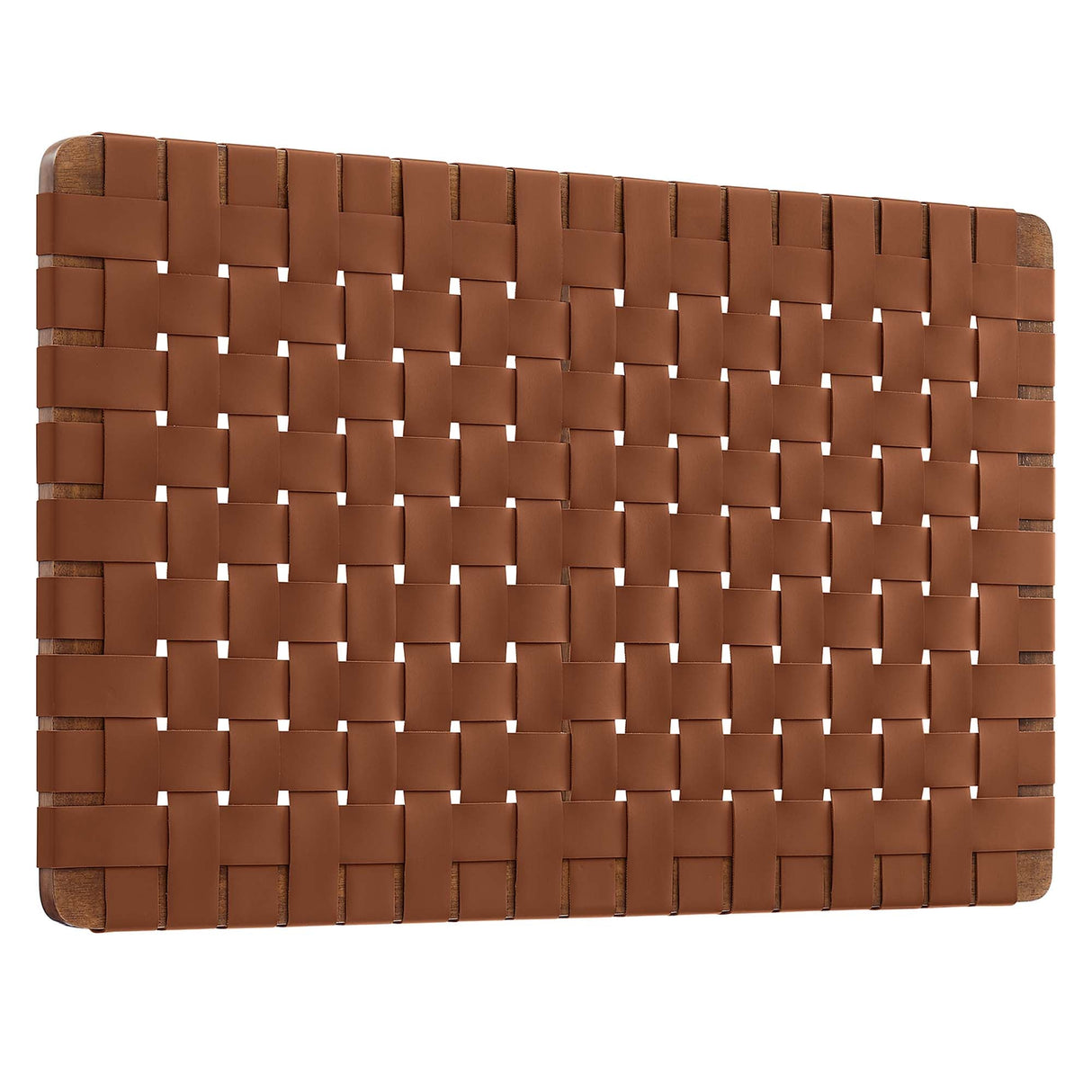 Weave Wall-Mount Vegan Leather Twin Headboard - OROA