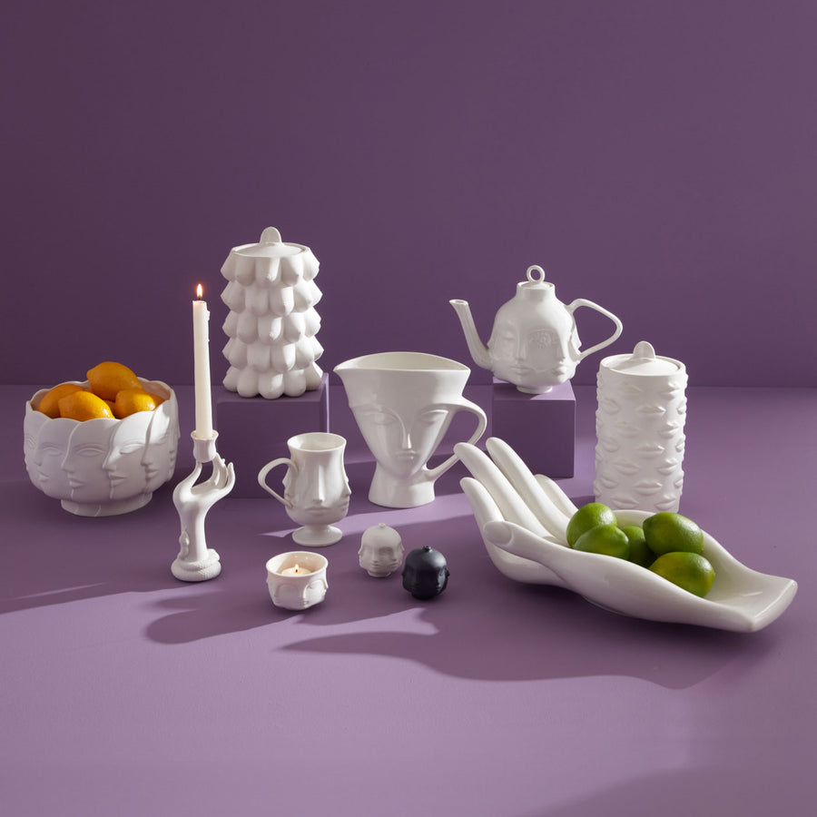 Glossy Porcelain Face Pitcher | Jonathan Adler Giuliette | Oroa.com