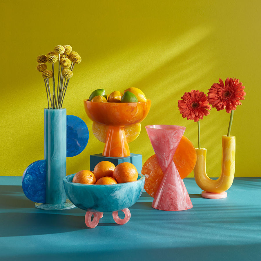 Marbleized Conical Vase | Jonathan Adler Mustique | Oroa.com