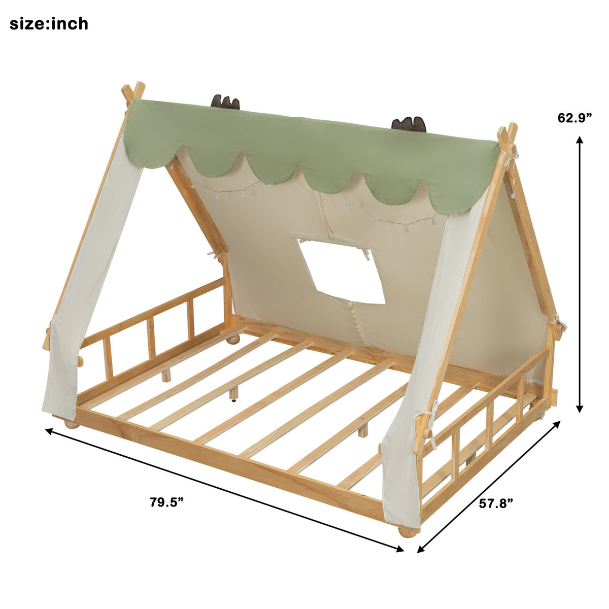 Modern European furniture - Full Size House Bed - www.oroa.com
