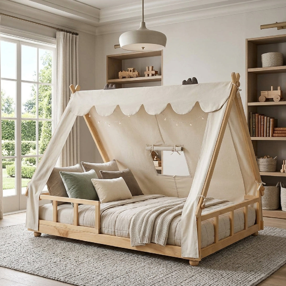 Modern European furniture - Full Size House Bed - www.oroa.com