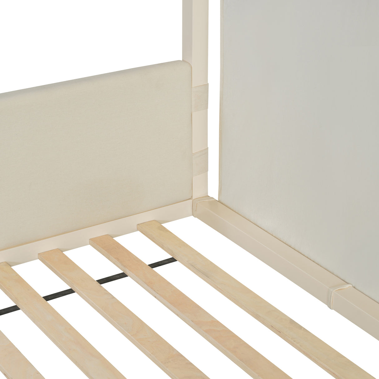 Breathable Linen Canopy Twin Bed | OROA Kids