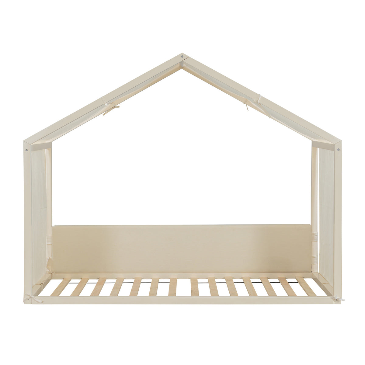 Breathable Linen Canopy Twin Bed | OROA Kids