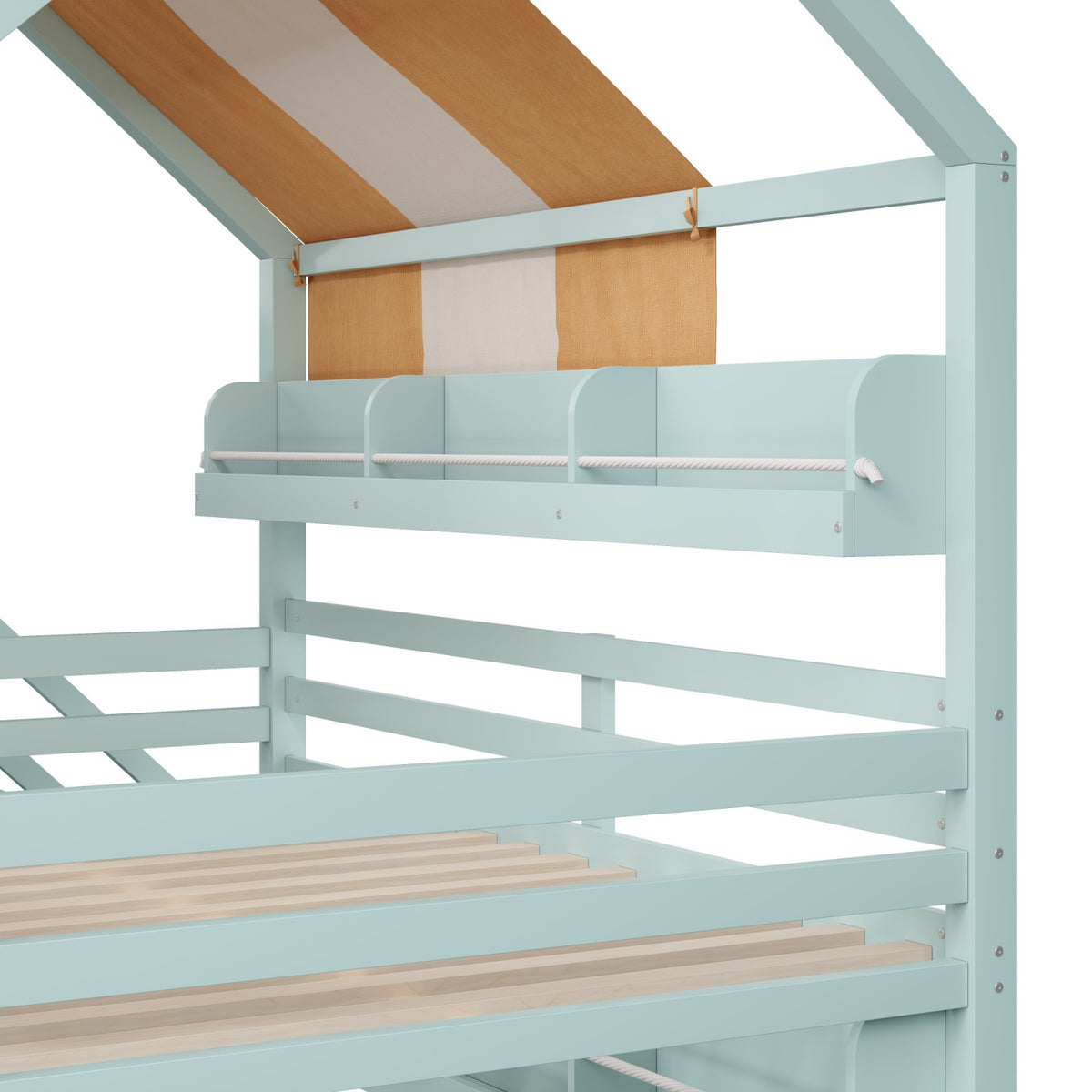 Modern European furniture - Full Size Bunk Bed with Canopy - www.oroa.com
