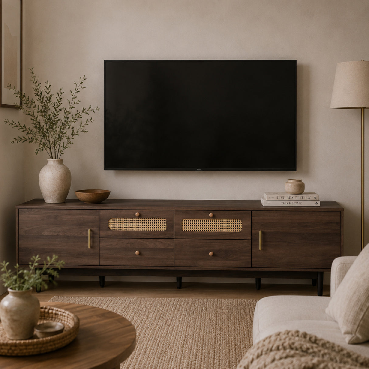 76" TV Stand with Drawers | OROA