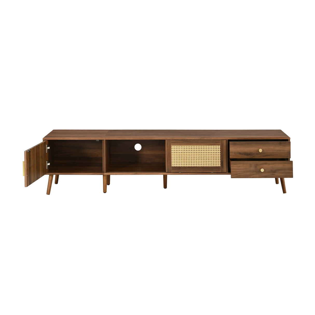 Modern Rattan Doors TV Stand | OROA