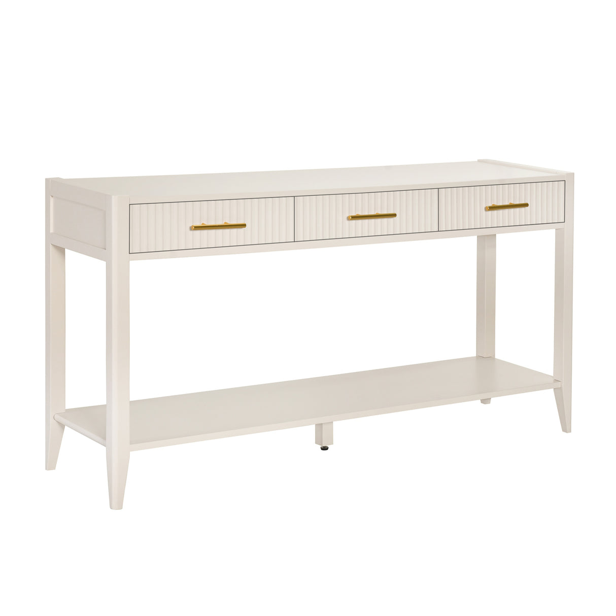 Beige Wooden Console Table | OROA