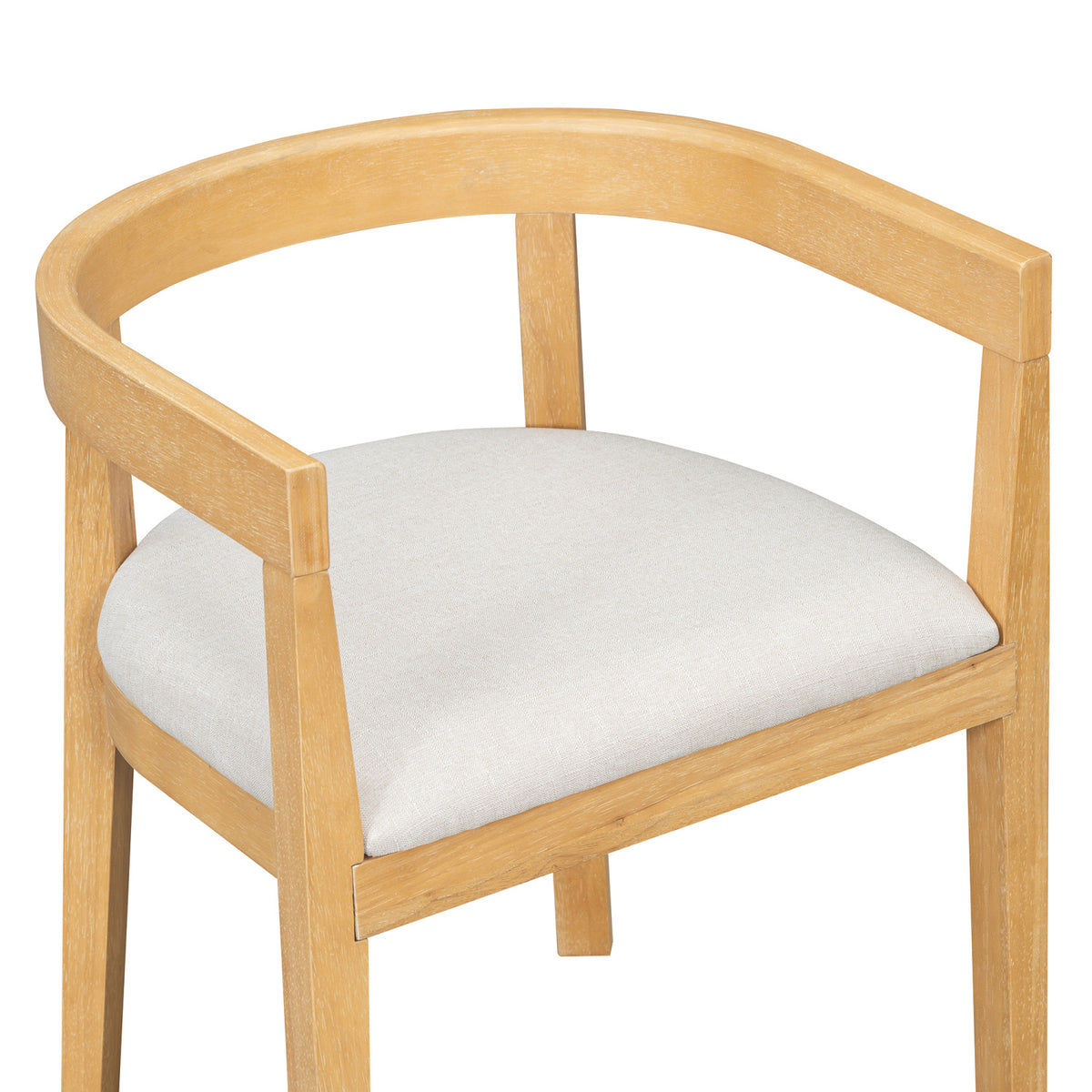 Modern European furniture - Curved Back Upholstered Dining Chairs (2) - www.oroa.com