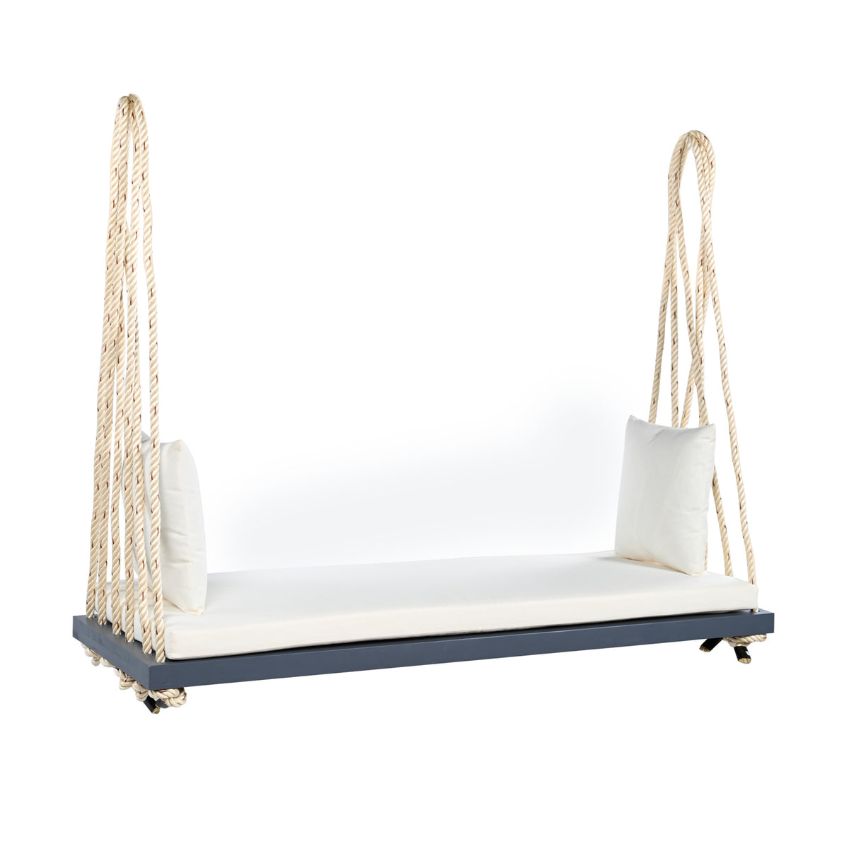 TOPMAX Wooden Swing Bench with Cushion & Pillows | OROA