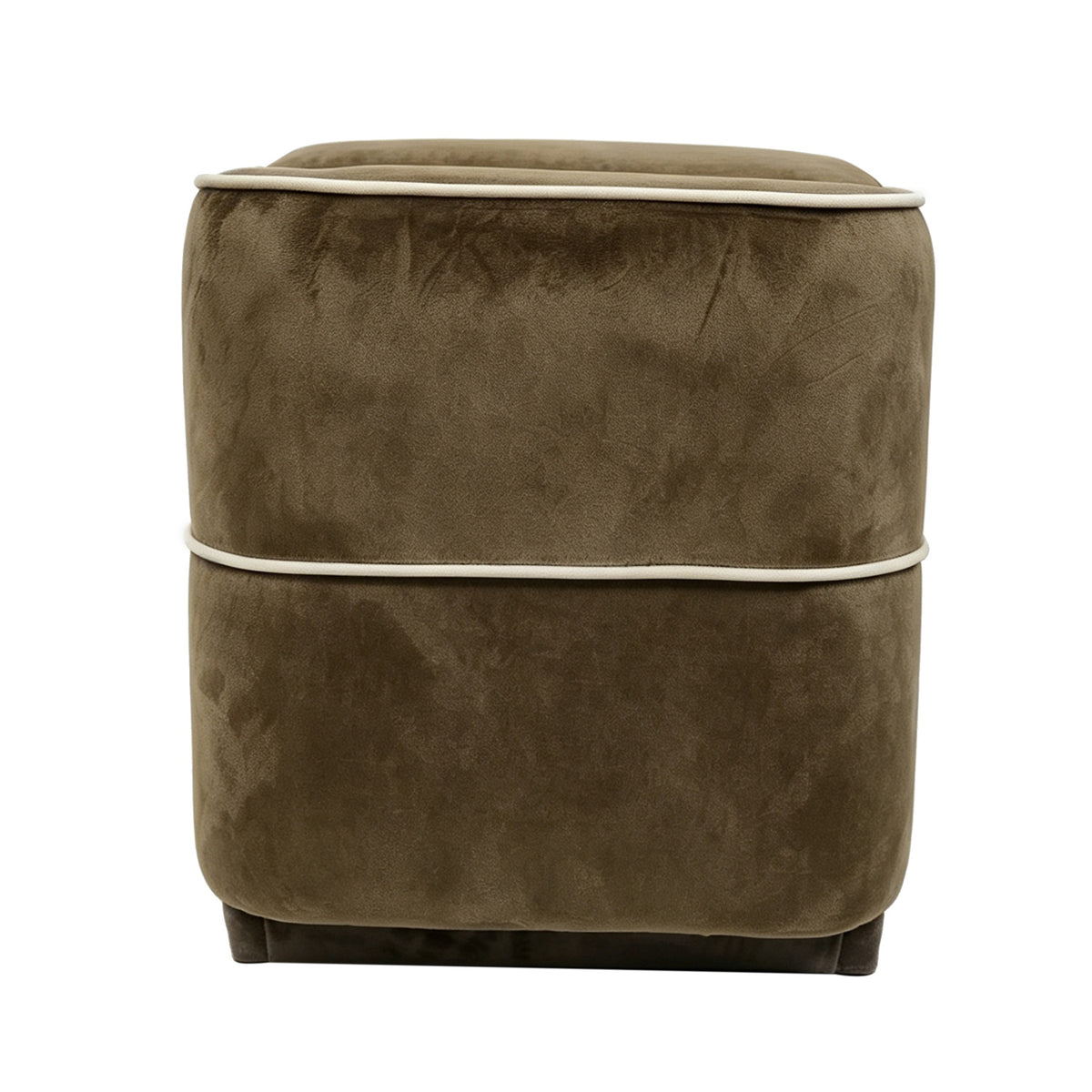 Brown Modern Upholstered Storage Bench | OROA