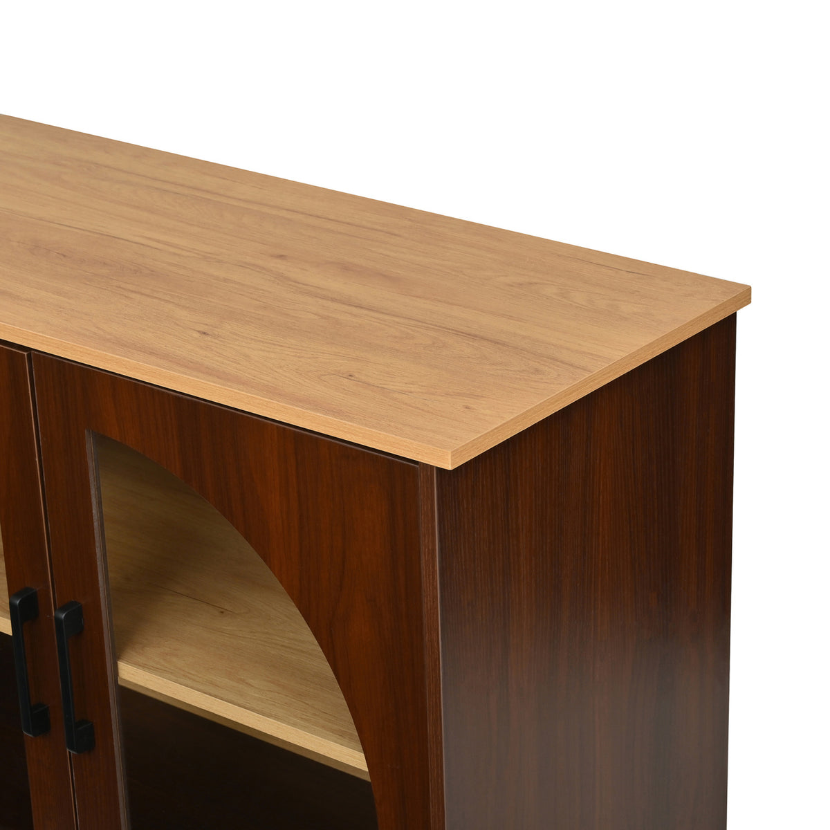 Semi-Arched Glass Doors TV Stand | OROA