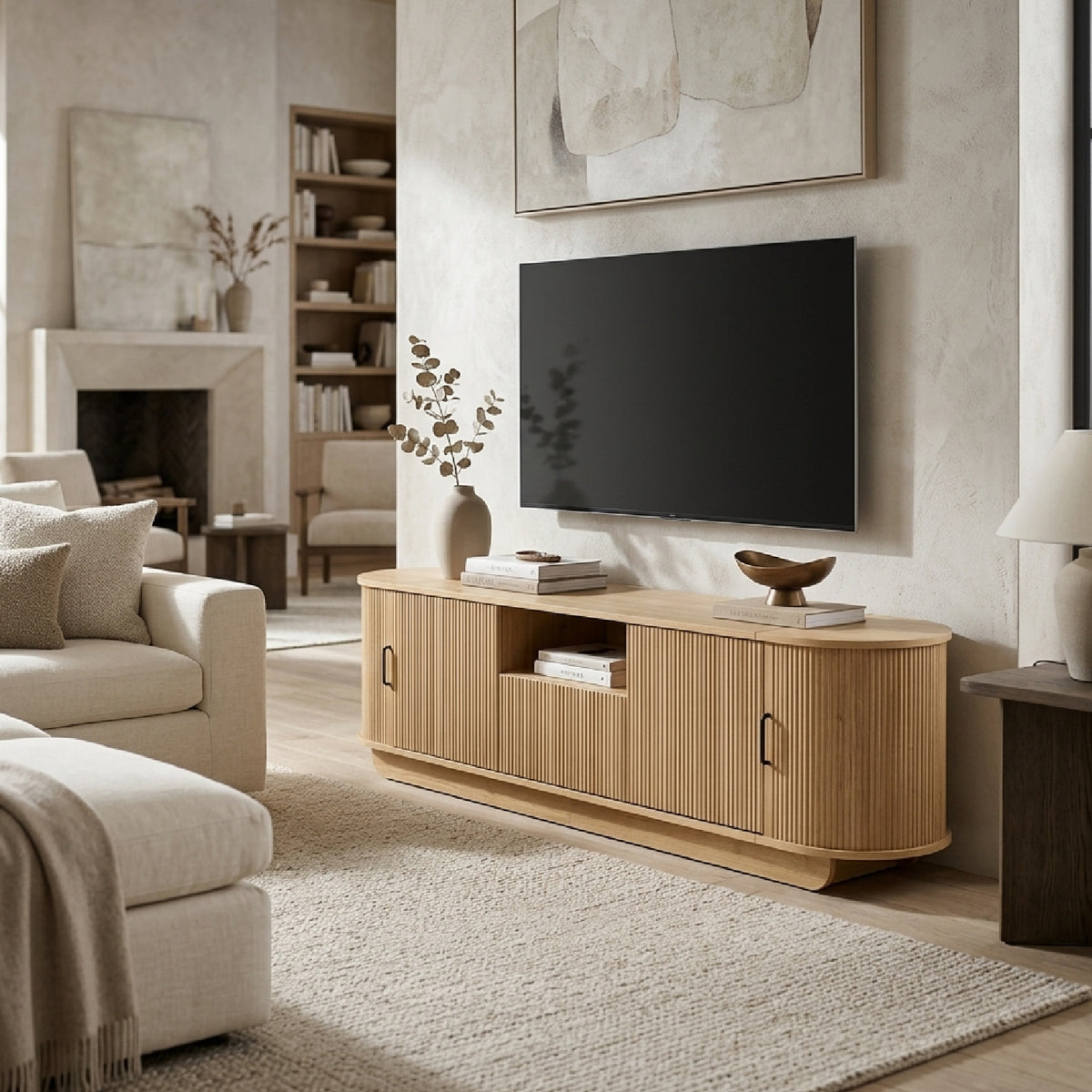 Modern European furniture - U-Can Oak Wood TV Stand - www.oroa.com